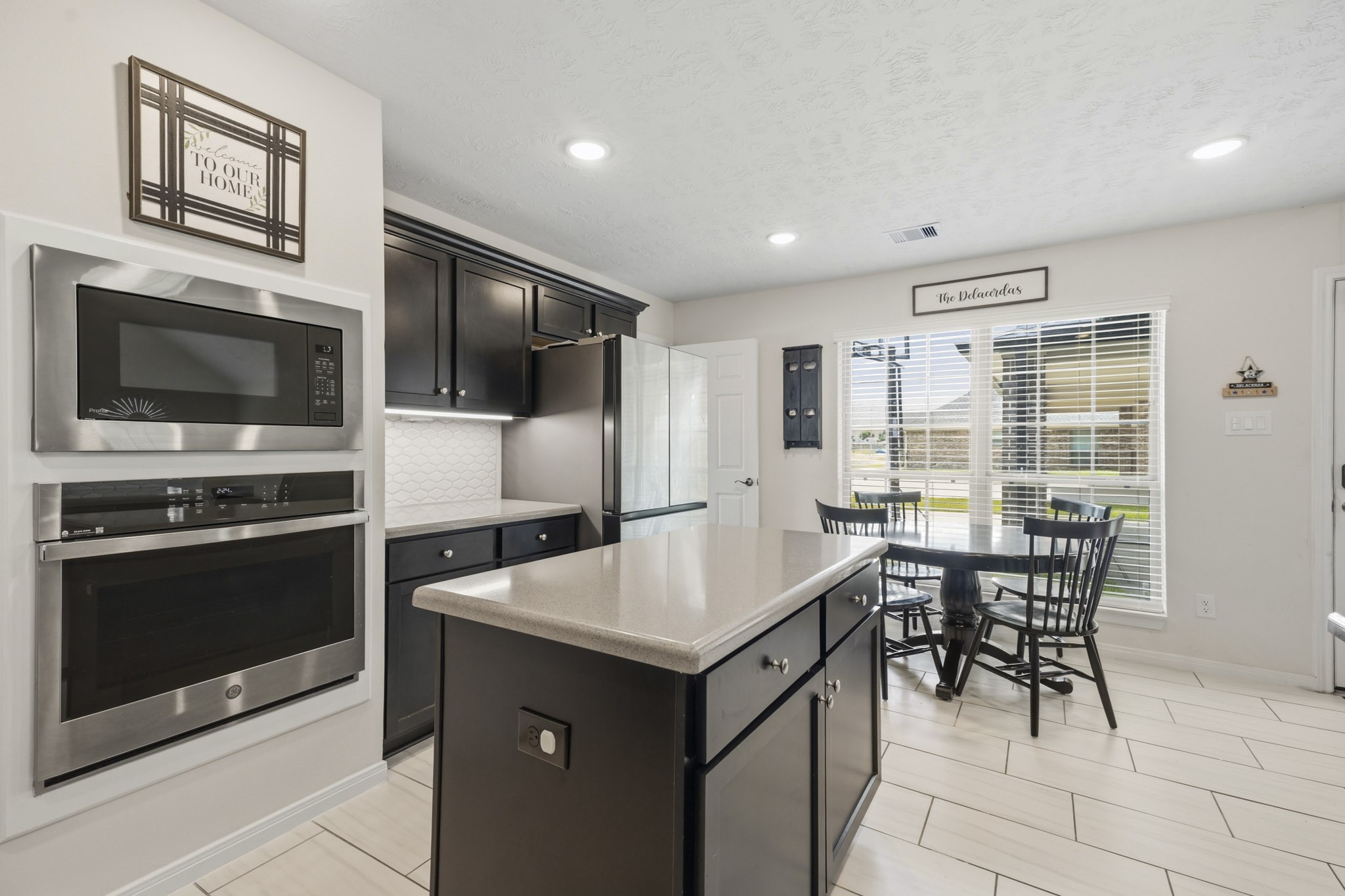 Kitchen with breakfast nook.