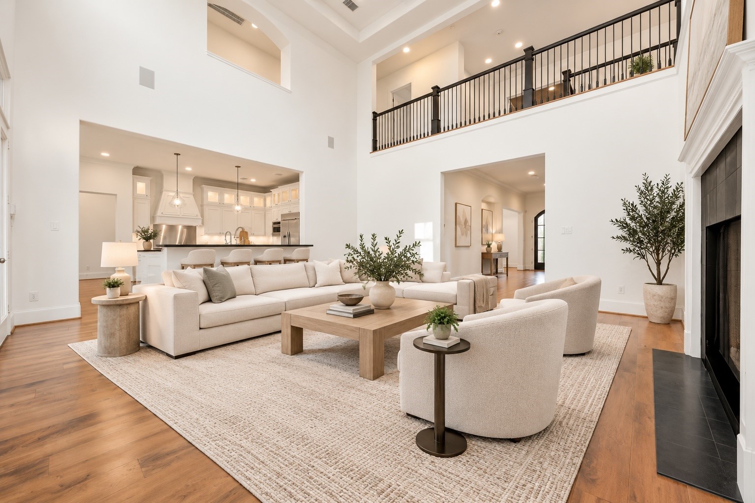 Soaring ceilings and an open, spacious layout create the perfect setting for gathering with family, entertaining friends, and making memories. *Virtually Staged
