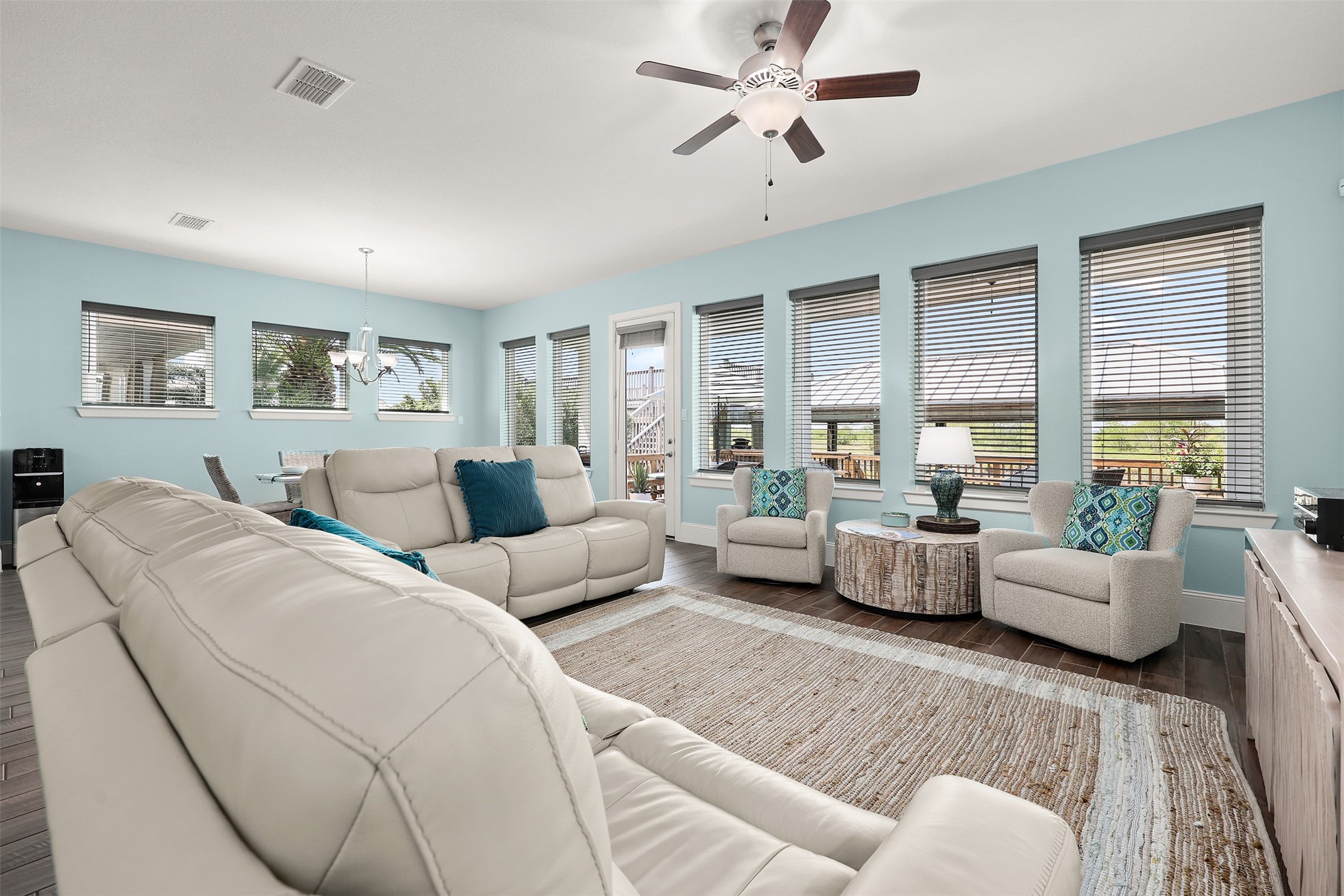 Water views from the family room and breakfast area.