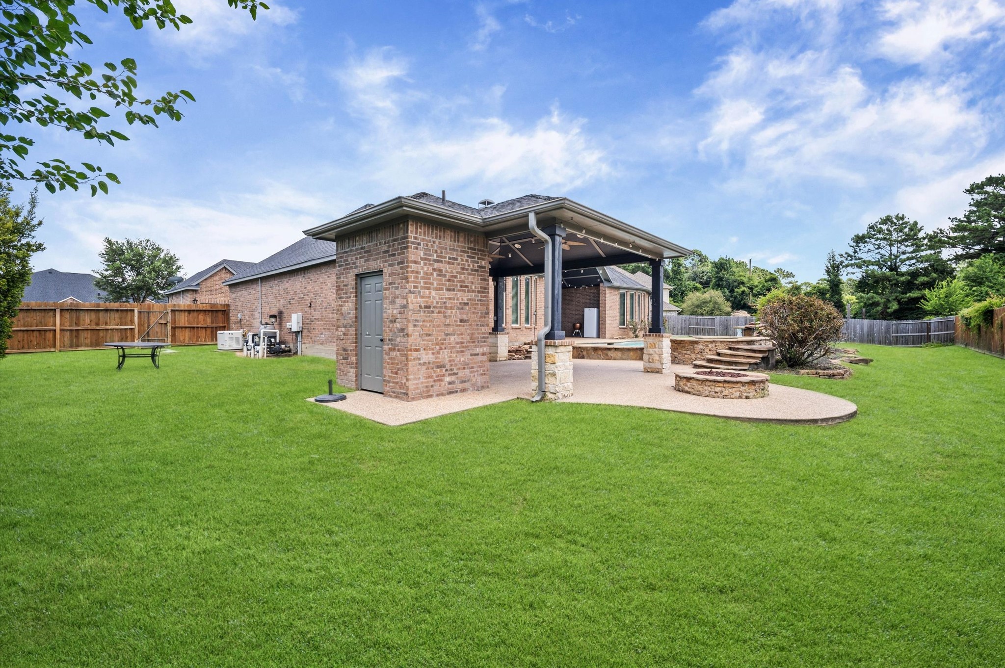 With a lot size of over 25,000 SF, you'll love the opportunities to add whatever you'd like to your gorgeous backyard.
