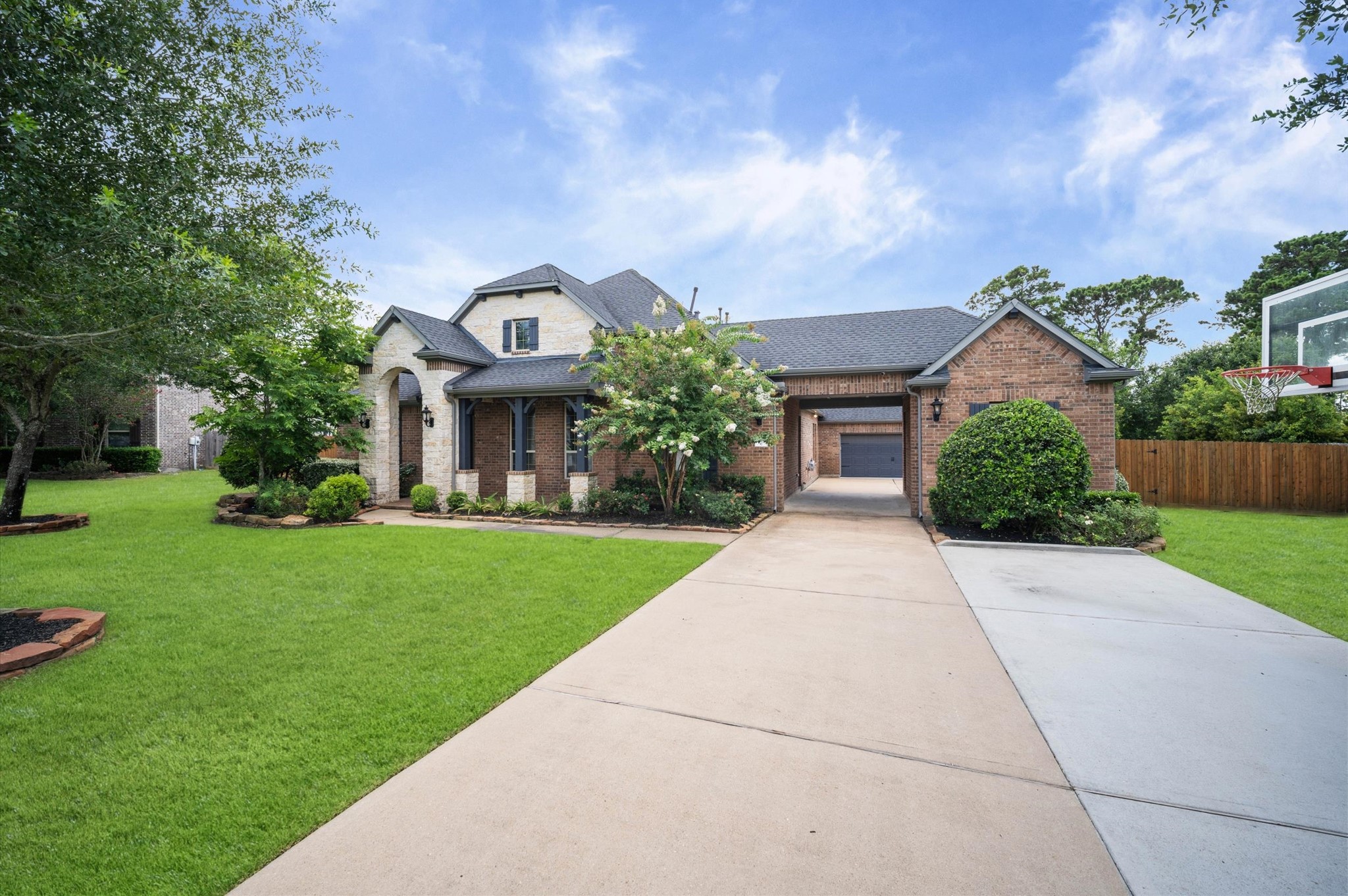 Welcome to Waterstone Estates, located in Tomball. This stunning home offers over 4,000 SF of exceptional beauty. Updates include a new roof, 3-zoned AC systems, water heater, and a whole-house generator.