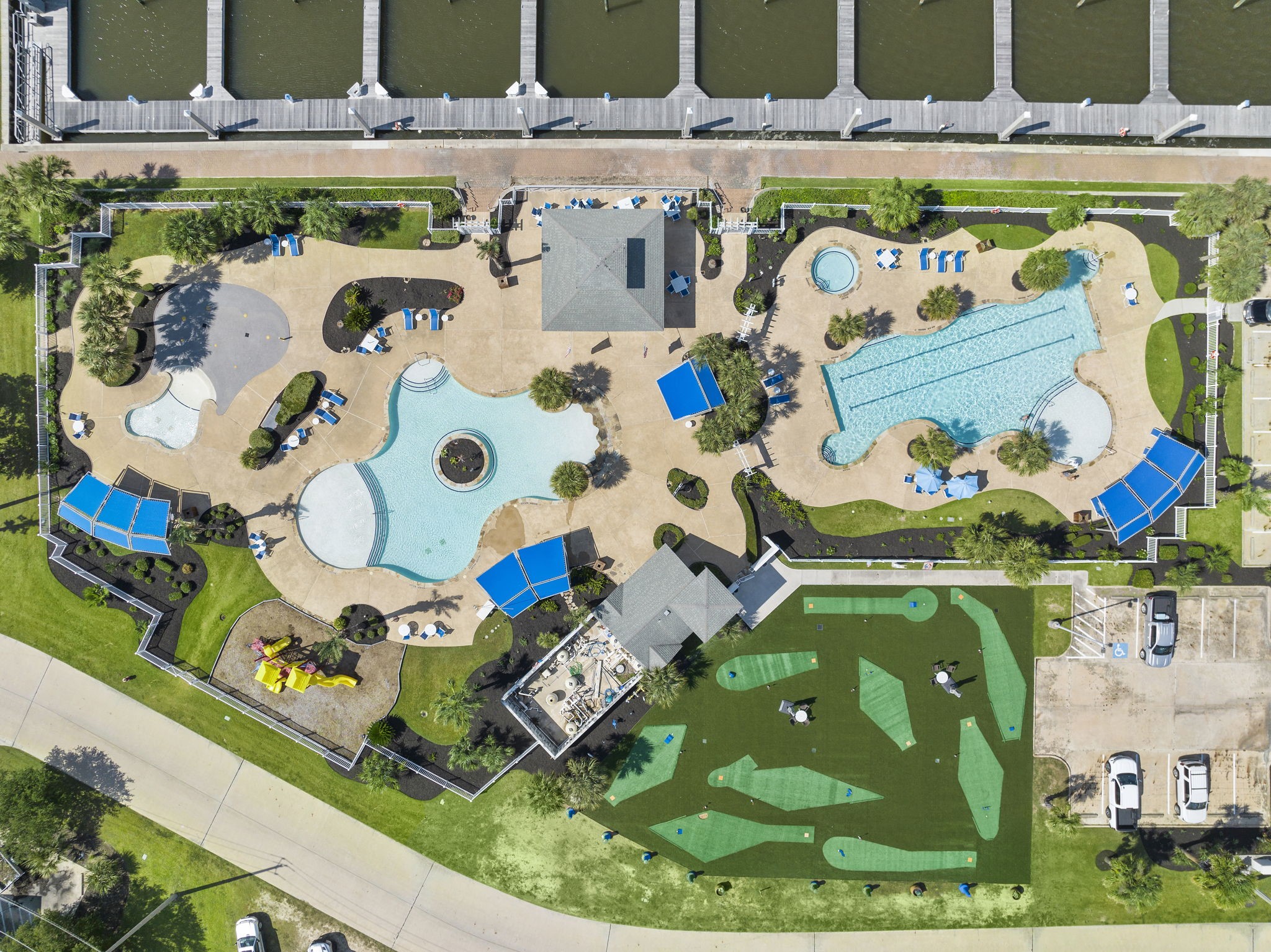 Swim Center, Flamingo Bar &  Putting Green