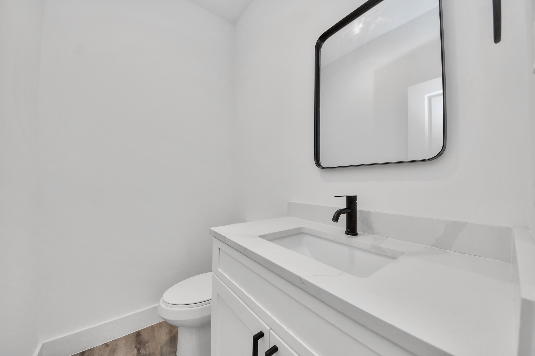 Downstairs bathroom for convenience and guests.
