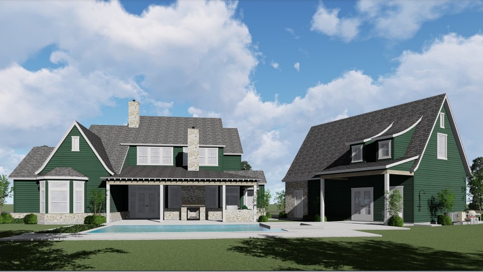 Representative photo of proposed custom rear elevation.