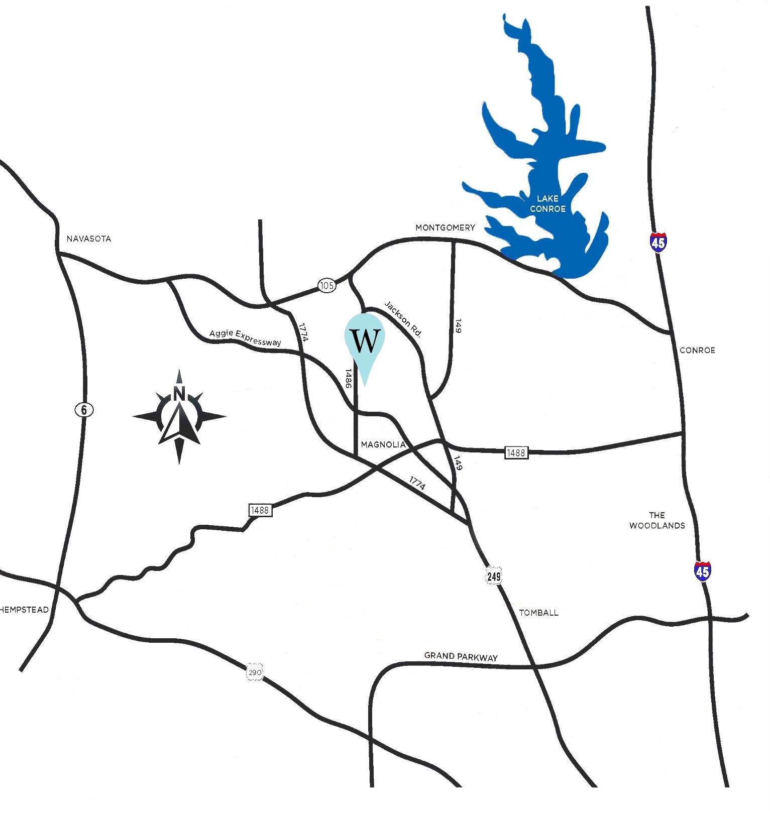 Just minutes from SH 249. Contact us today to visit about the possibilities.