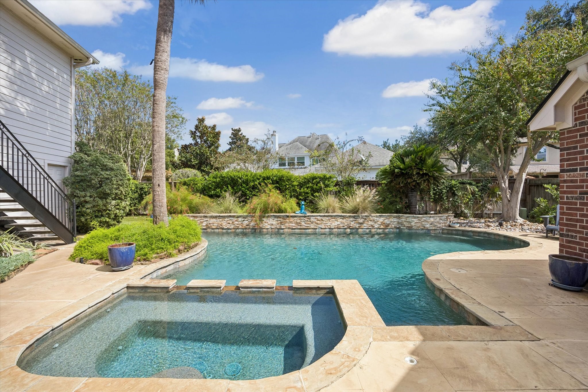 Your favorite place to unwind may be right outside your back door! Take a refreshing dip in the pool or relax in the spa.
