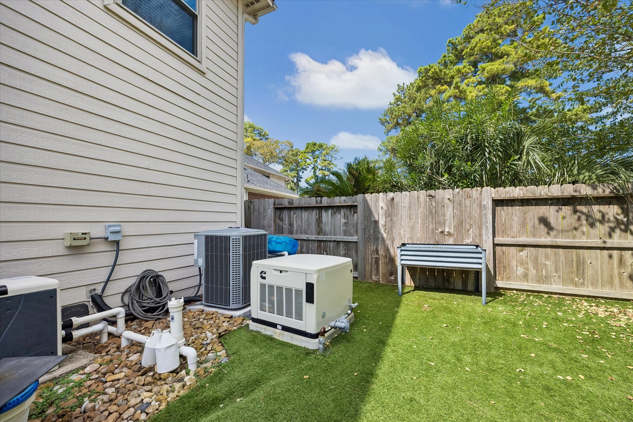 Peace of mind is an important part of feeling at home! A whole-house standby generator offers additional preparedness when the power goes out, complementing the home's numerous mechanical improvements.