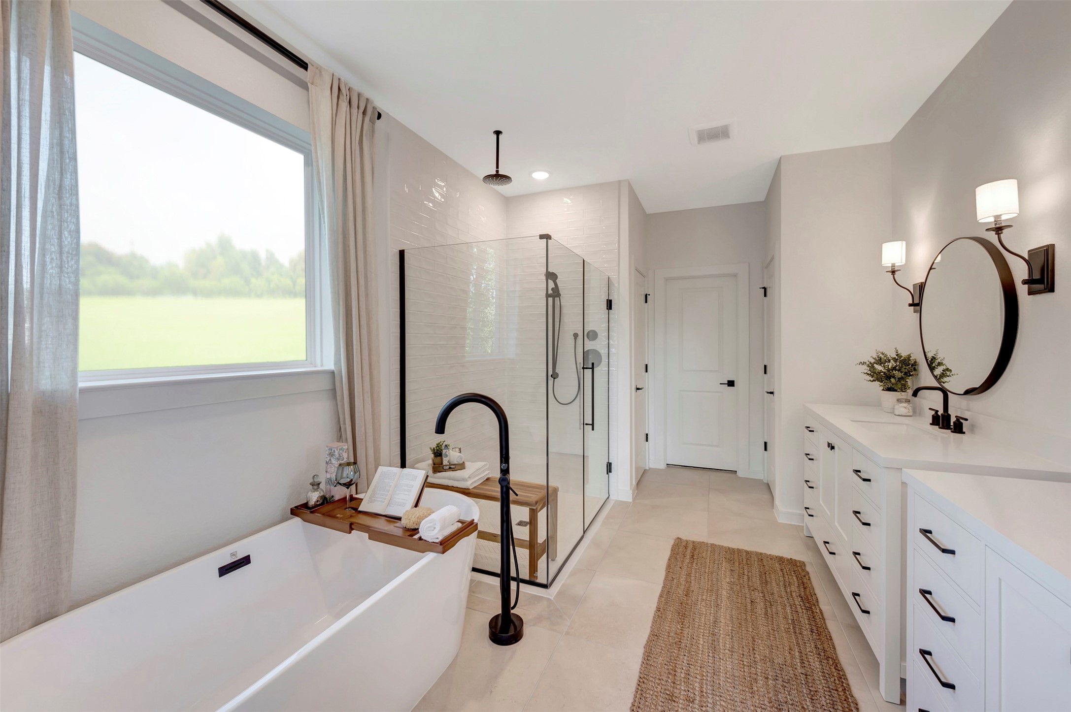 Luxurious primary bath (*Photo not of actual home and used for illustration purposes only.)
