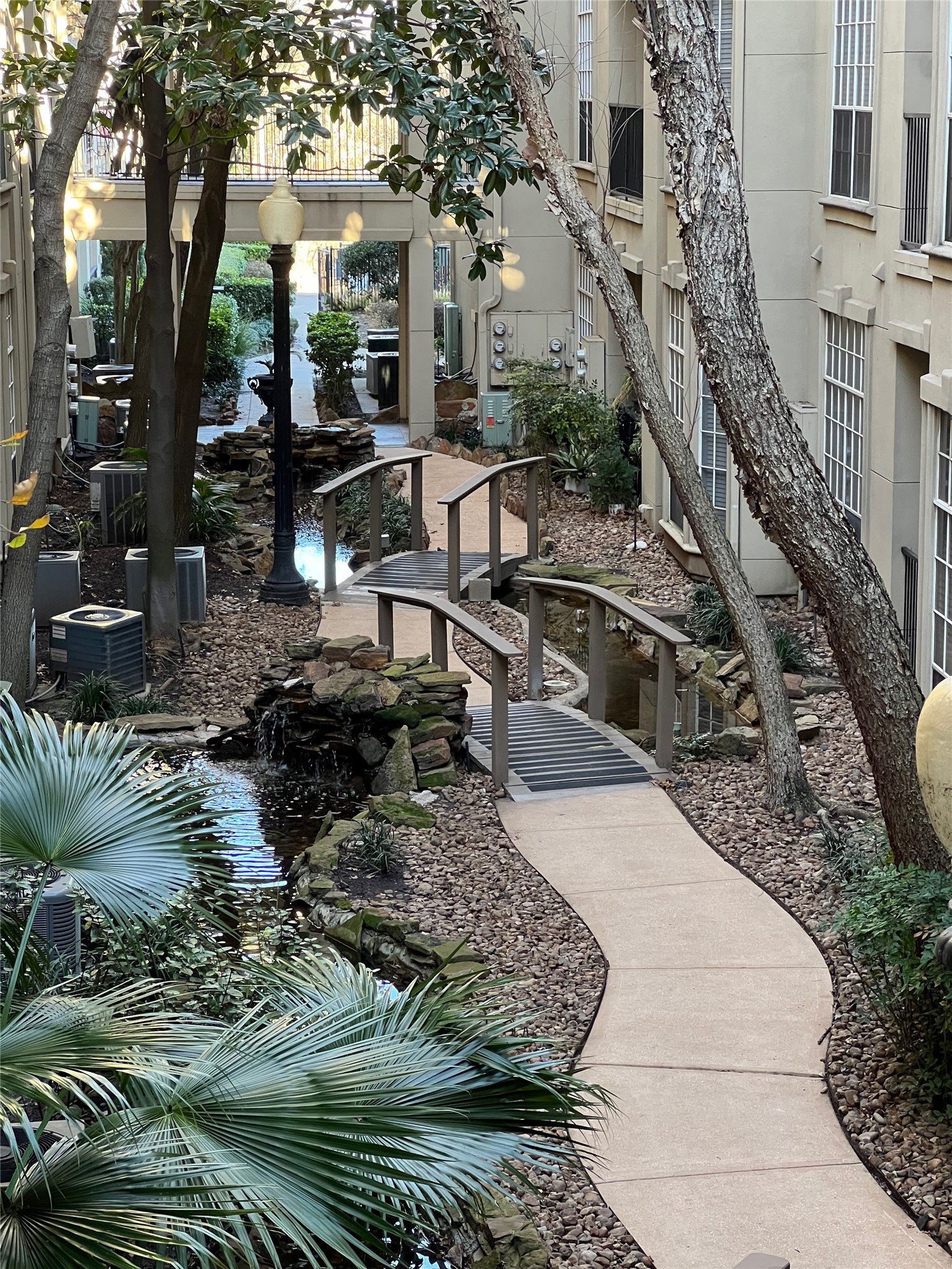 Beautiful courtyards through the community.