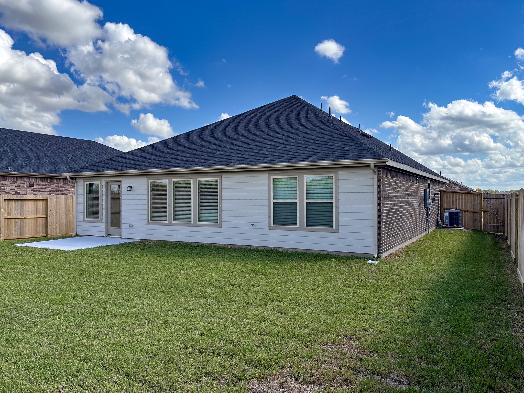 A spacious backyard for all sorts of fun.