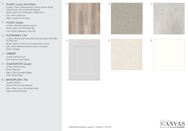 18750 Lavender Highlands Court design selections! This home is currently under construction and selections are subject to change.