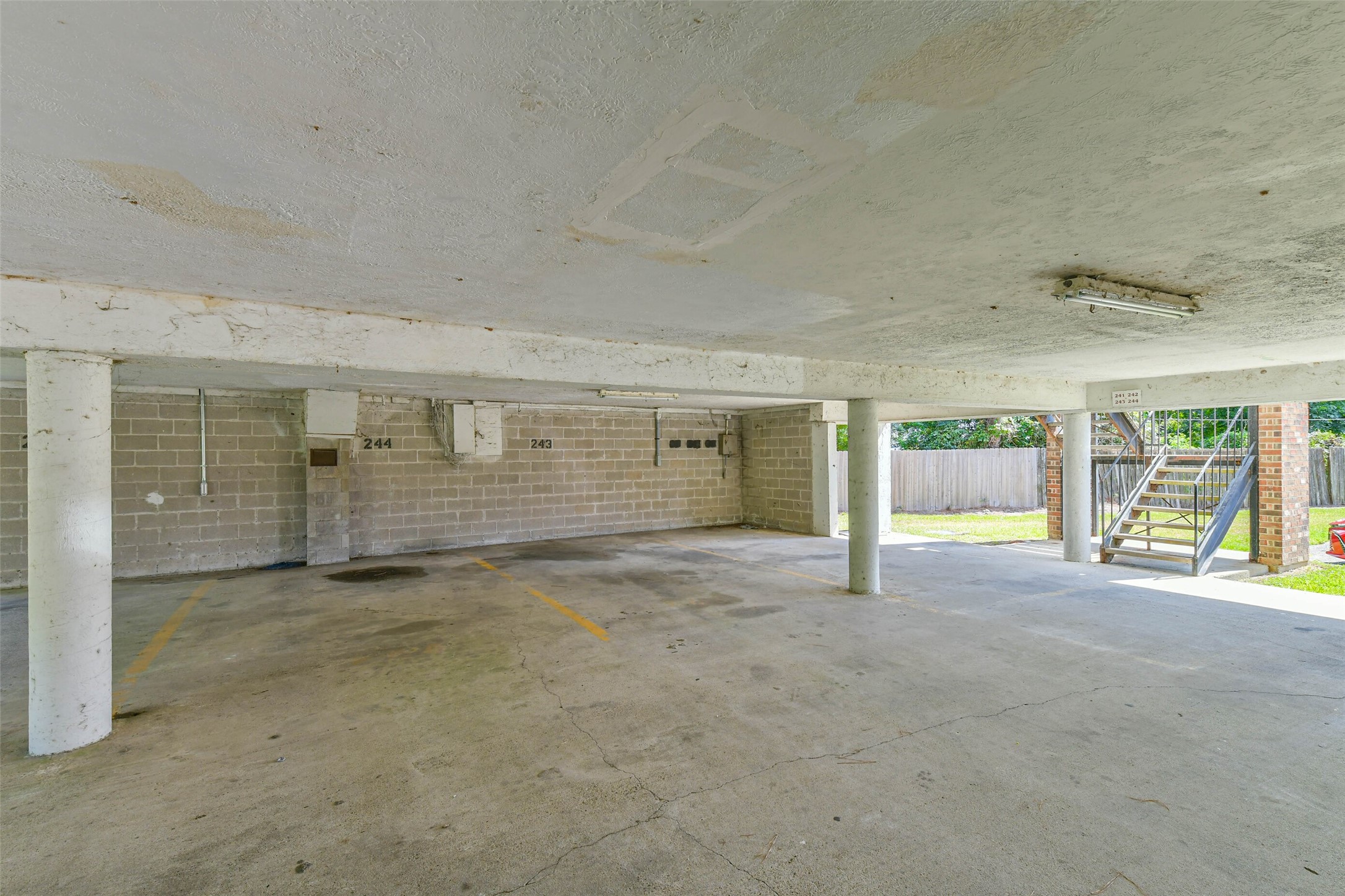 Covered parking space Covered parking space