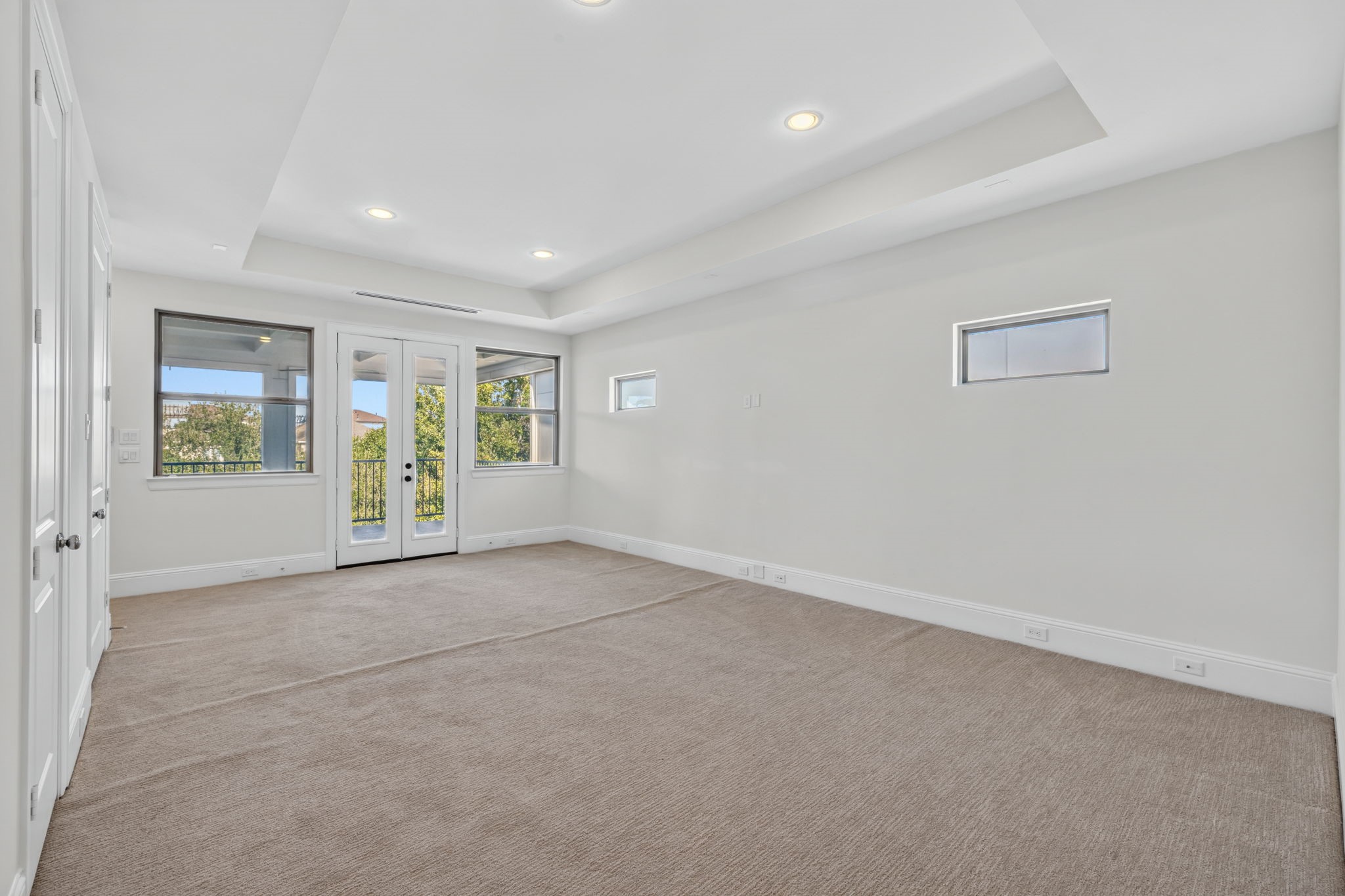 Generous game room ideal for media, billiards, or a lounge
