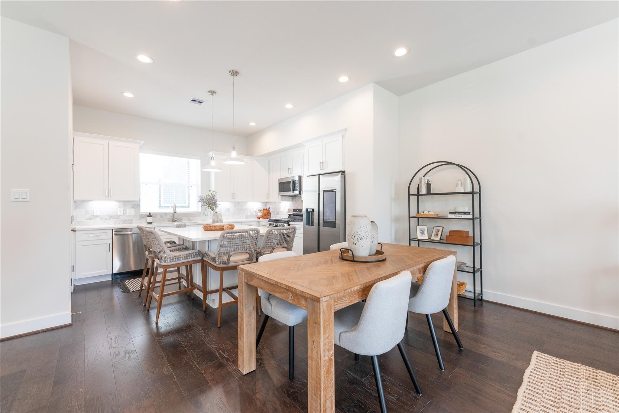 Spacious dining area