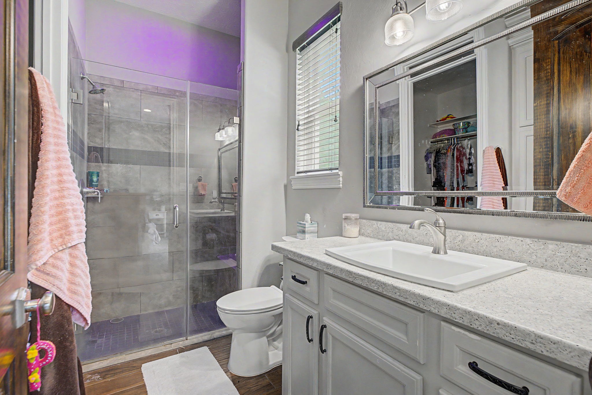 The ensuite bathroom for Secondary Bedroom #2 features a walk-in shower, neutral finishes, and a timeless design that complements any dcor.