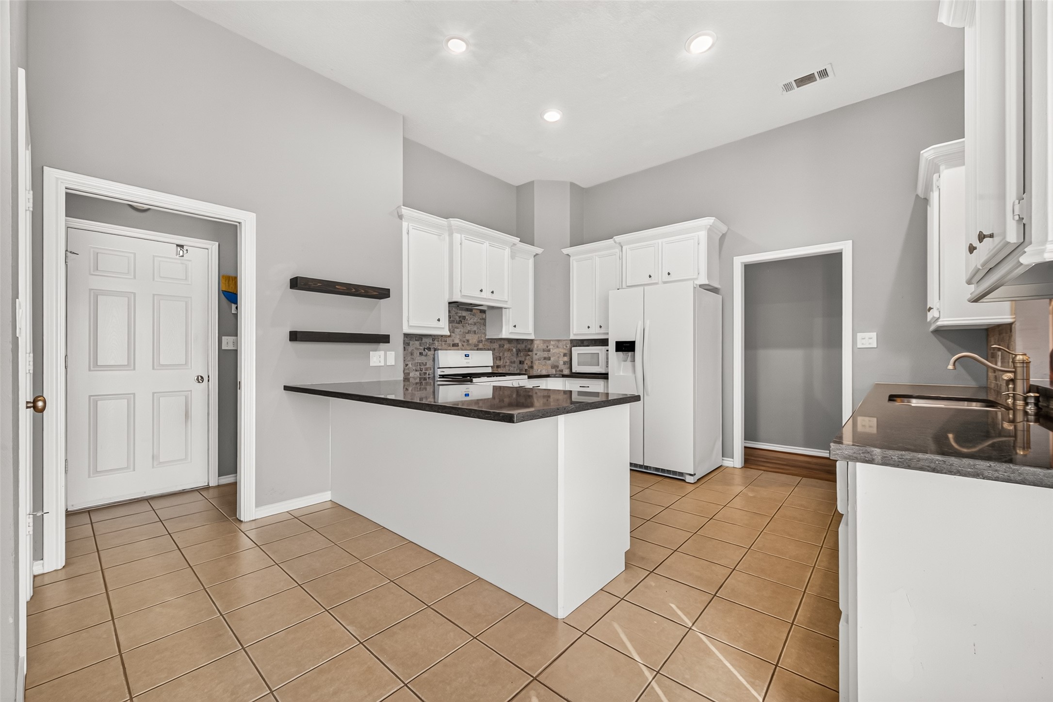 View into laundry room