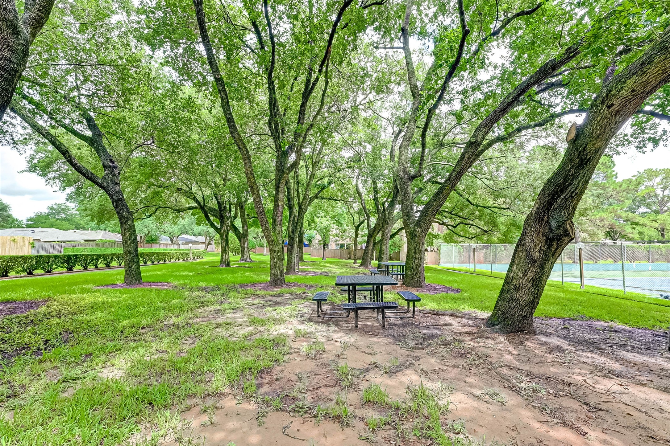 Community picnic area .
