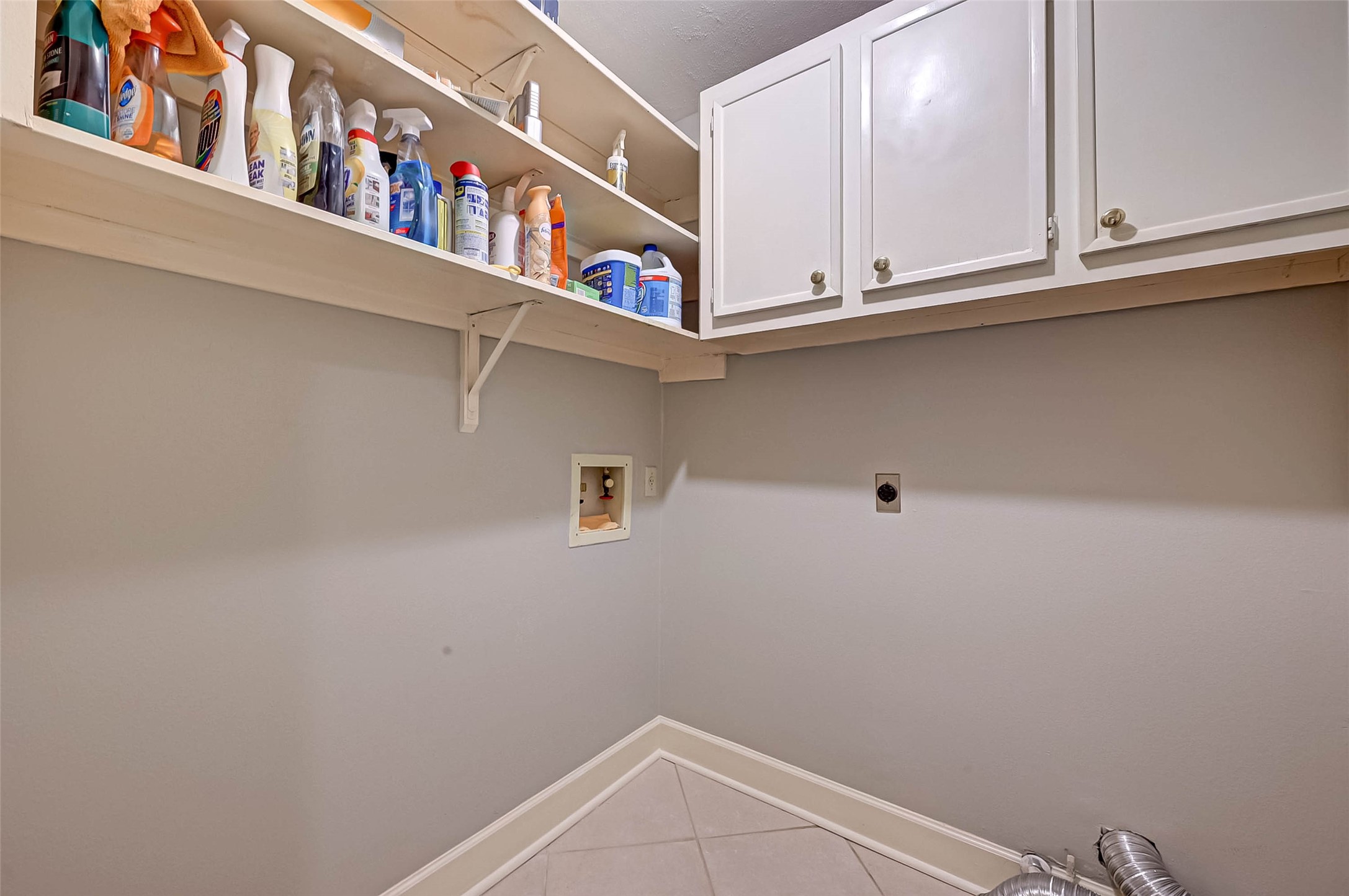 Laundry is located in the bedroom wing.