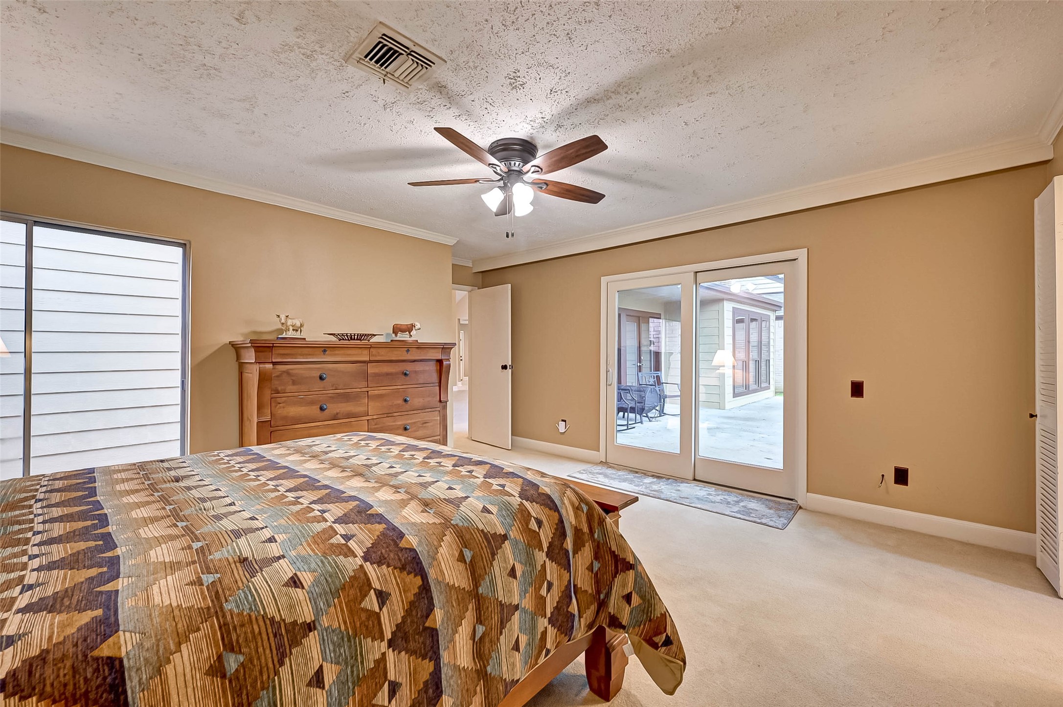 And french doors leading to the back patio and yard.