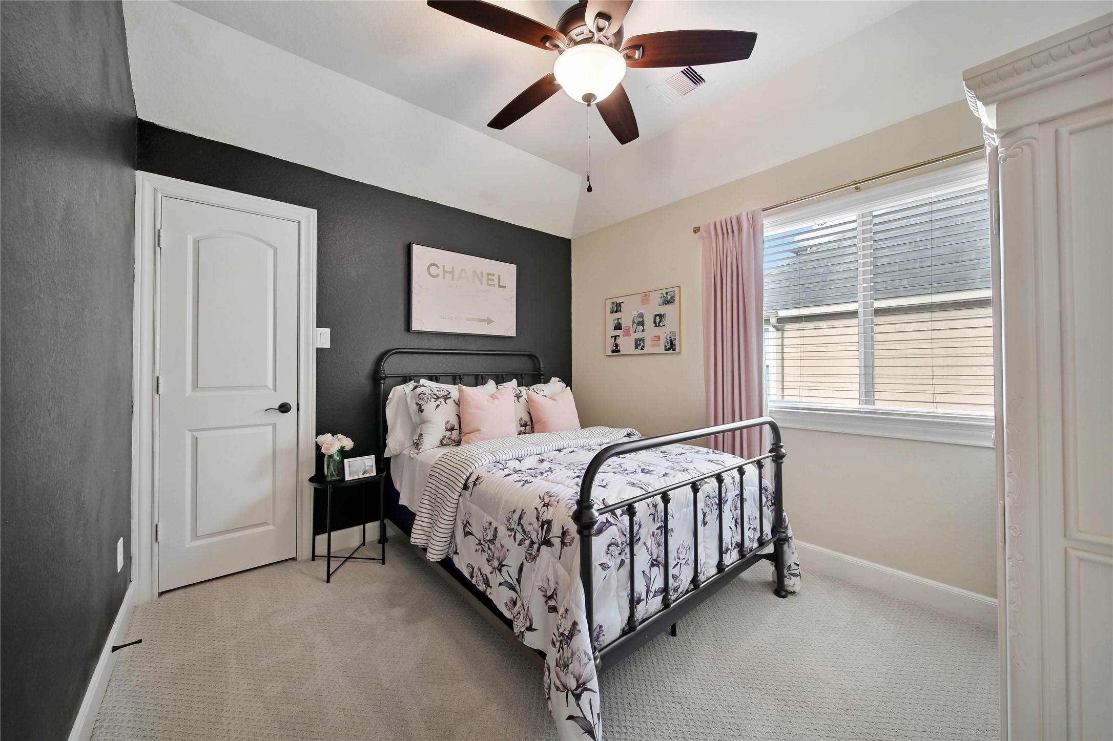 Each of the bedrooms offers so much character, along with the added comforts of a ceiling fan and walk-in closet for convenience and storage.