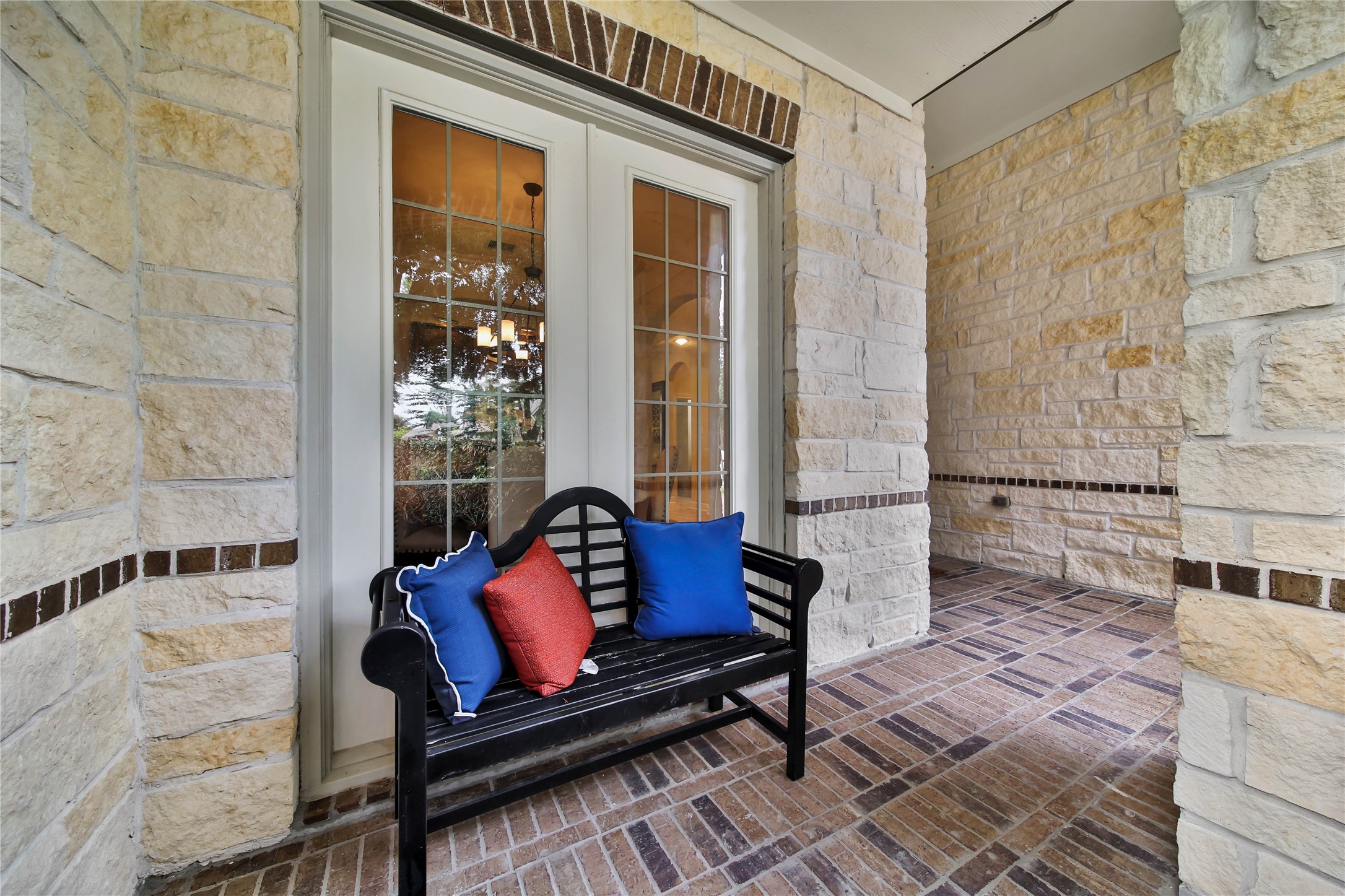 The front porch is the perfect spot to sip your morning coffee and enjoy the peaceful surroundings.