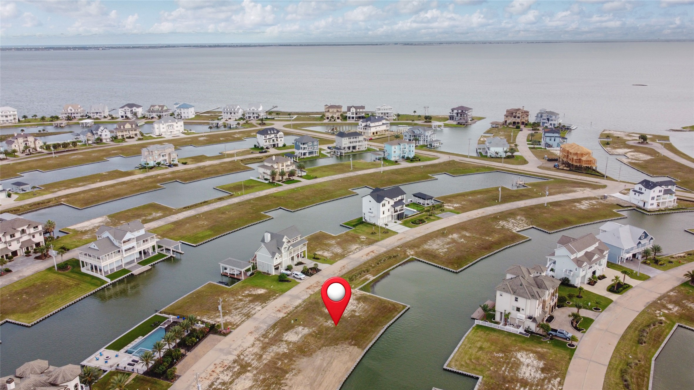 A view of West Bay from the property. This homesite is also surrounded by beautiful, luxurious homes.