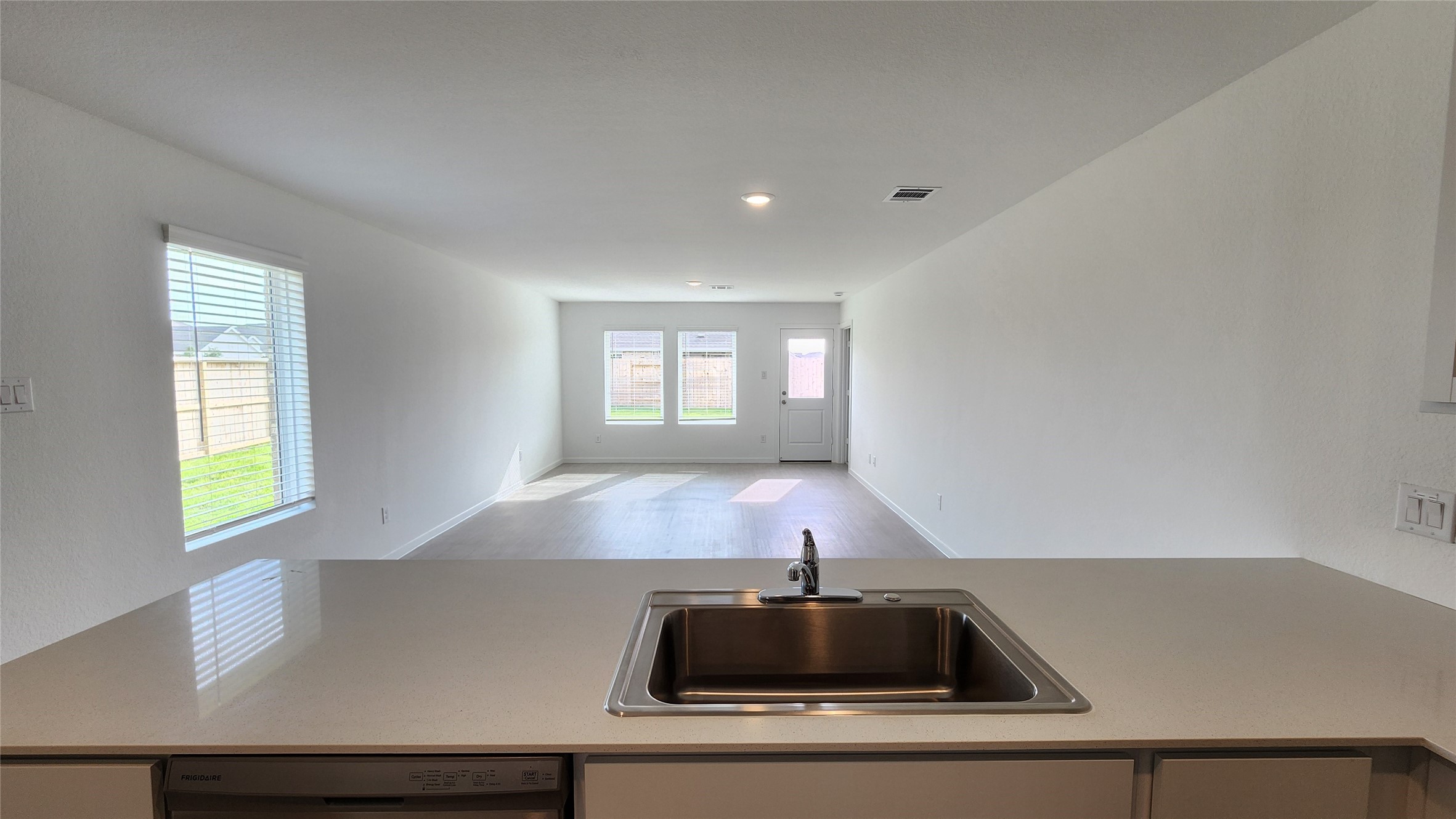 Kitchen to dining and family room