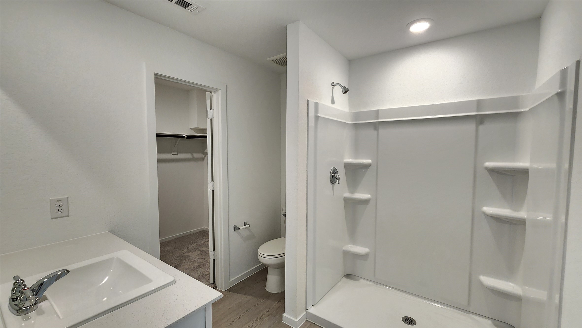 Master bathroom with master closet