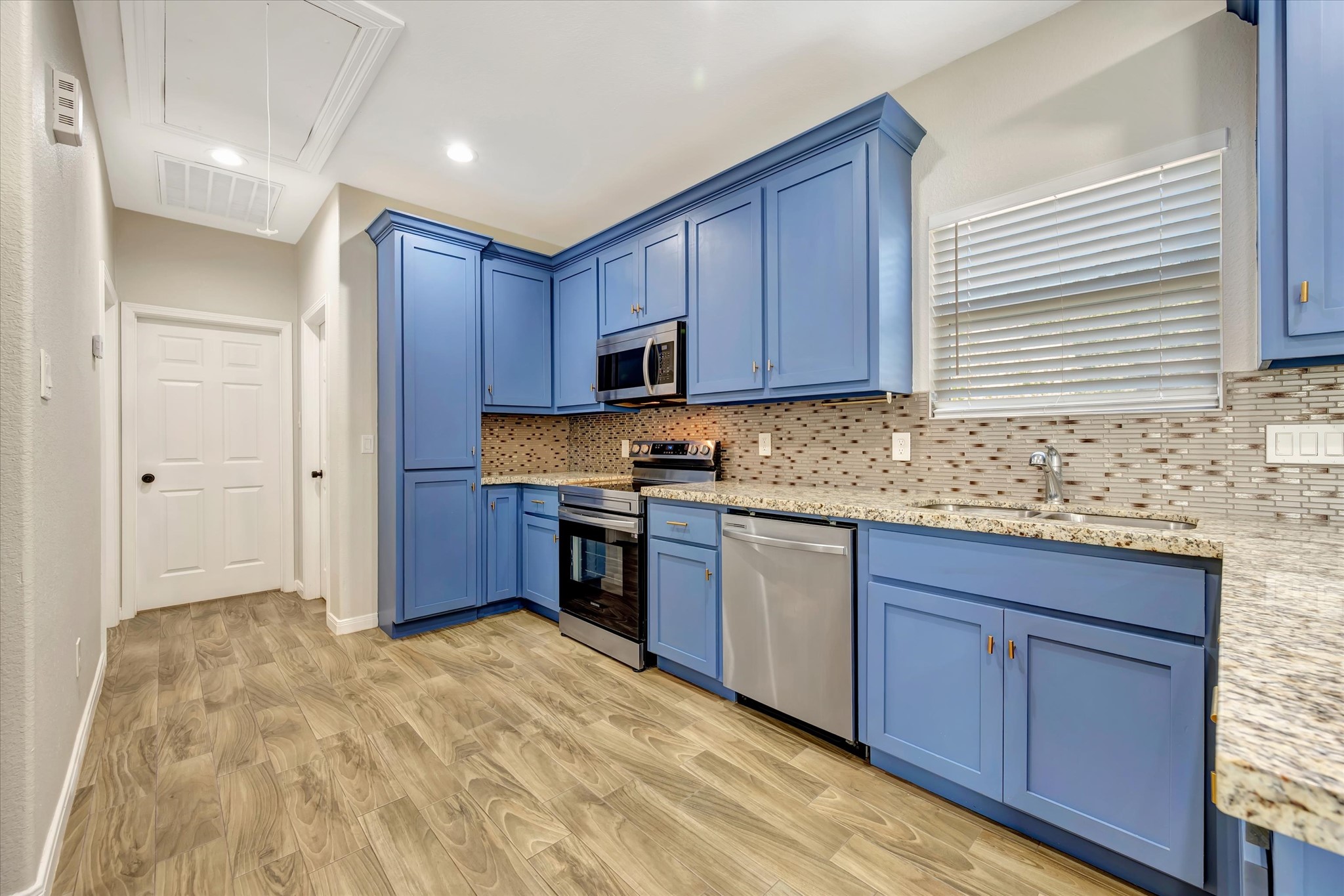Unit B Kitchen with plenty of cabinets