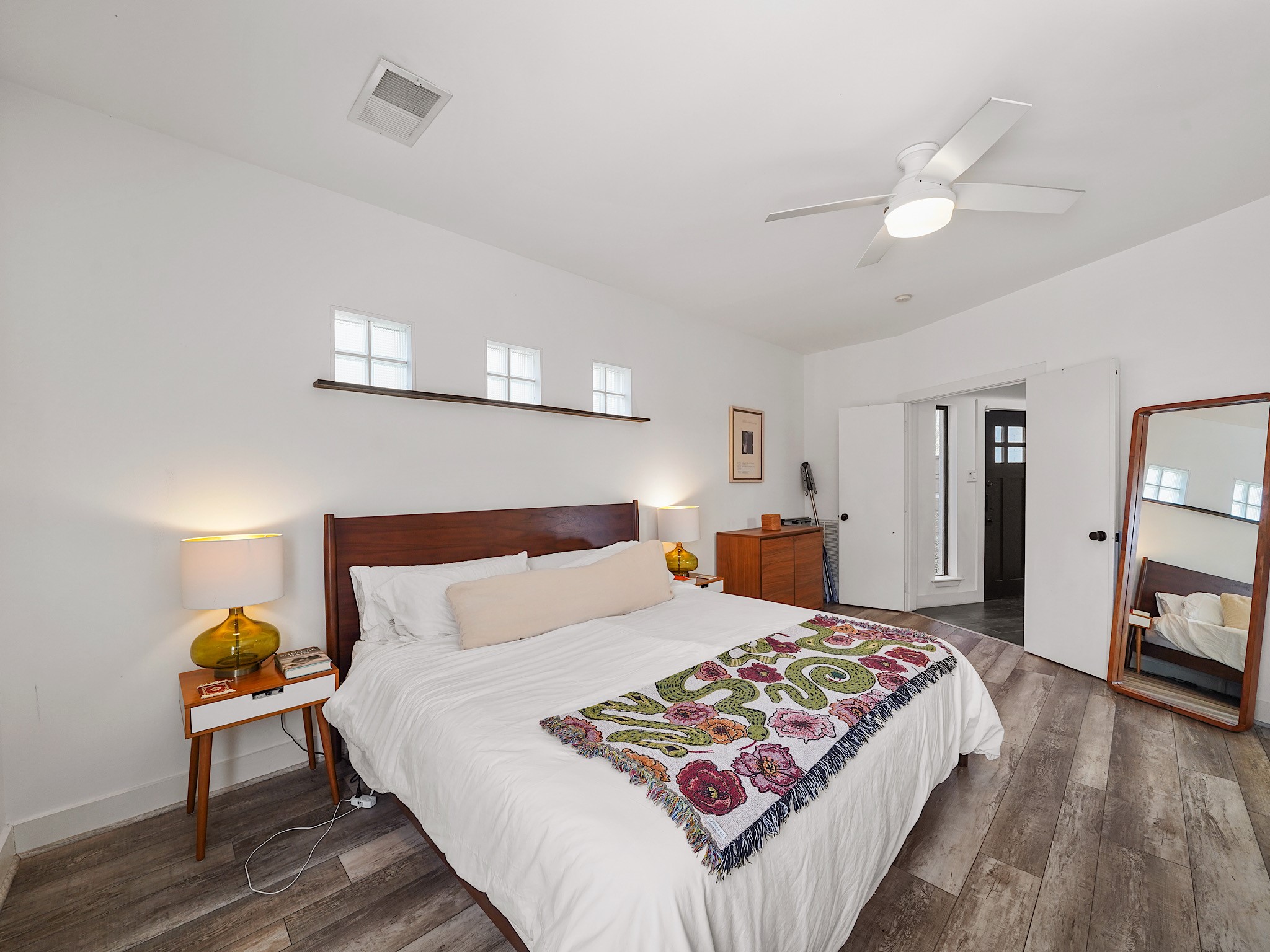 Primary bedroom located on first floor.