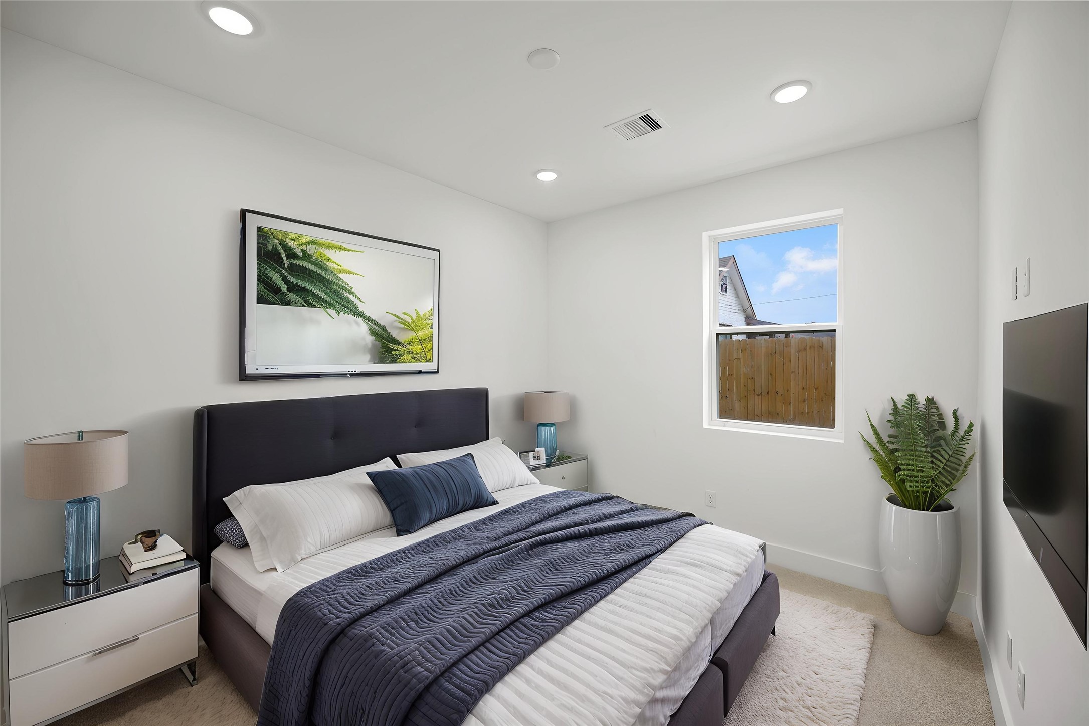 DIGITALLY STAGED First Level Bedroom