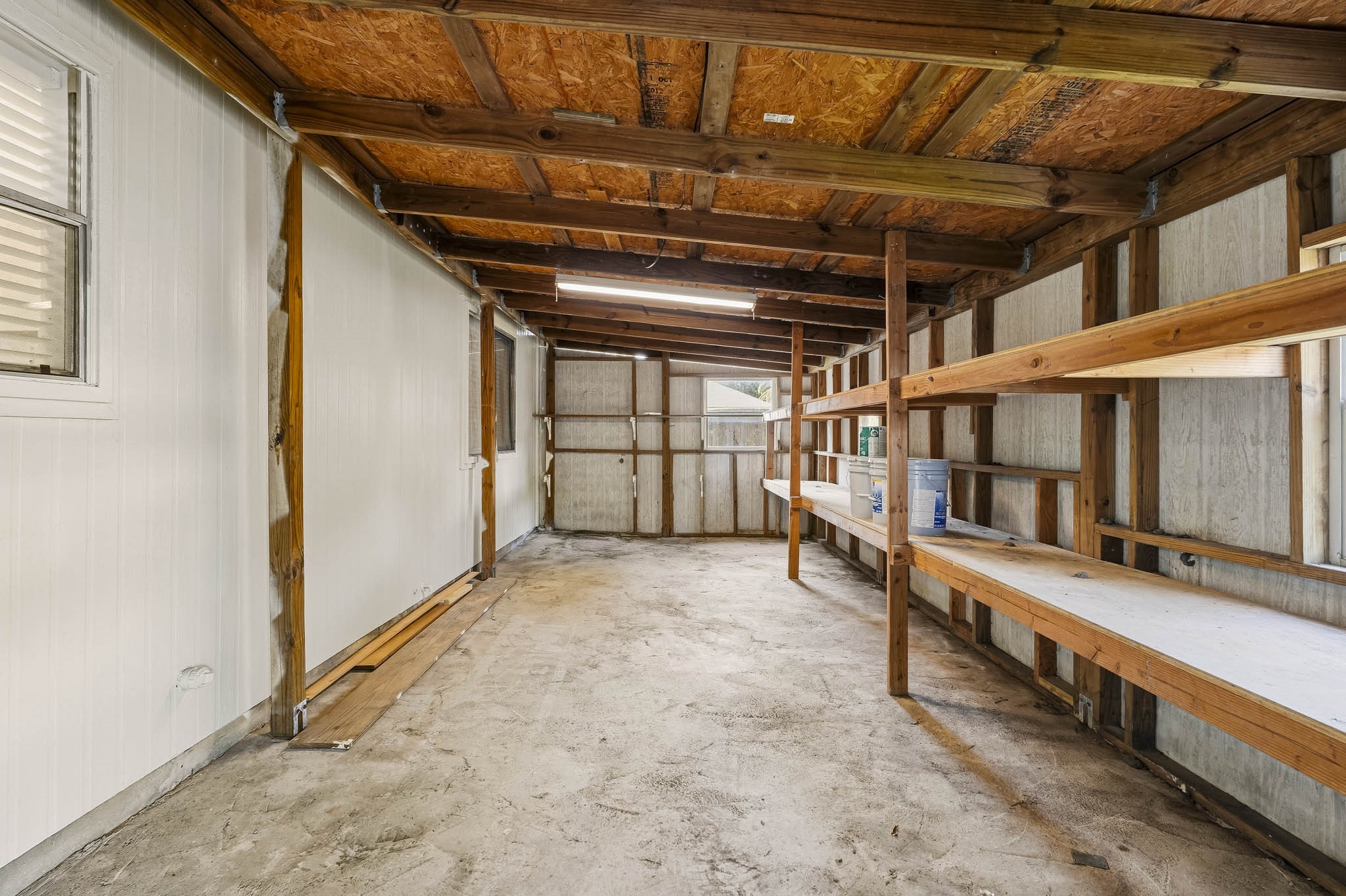 Backyard storage area
