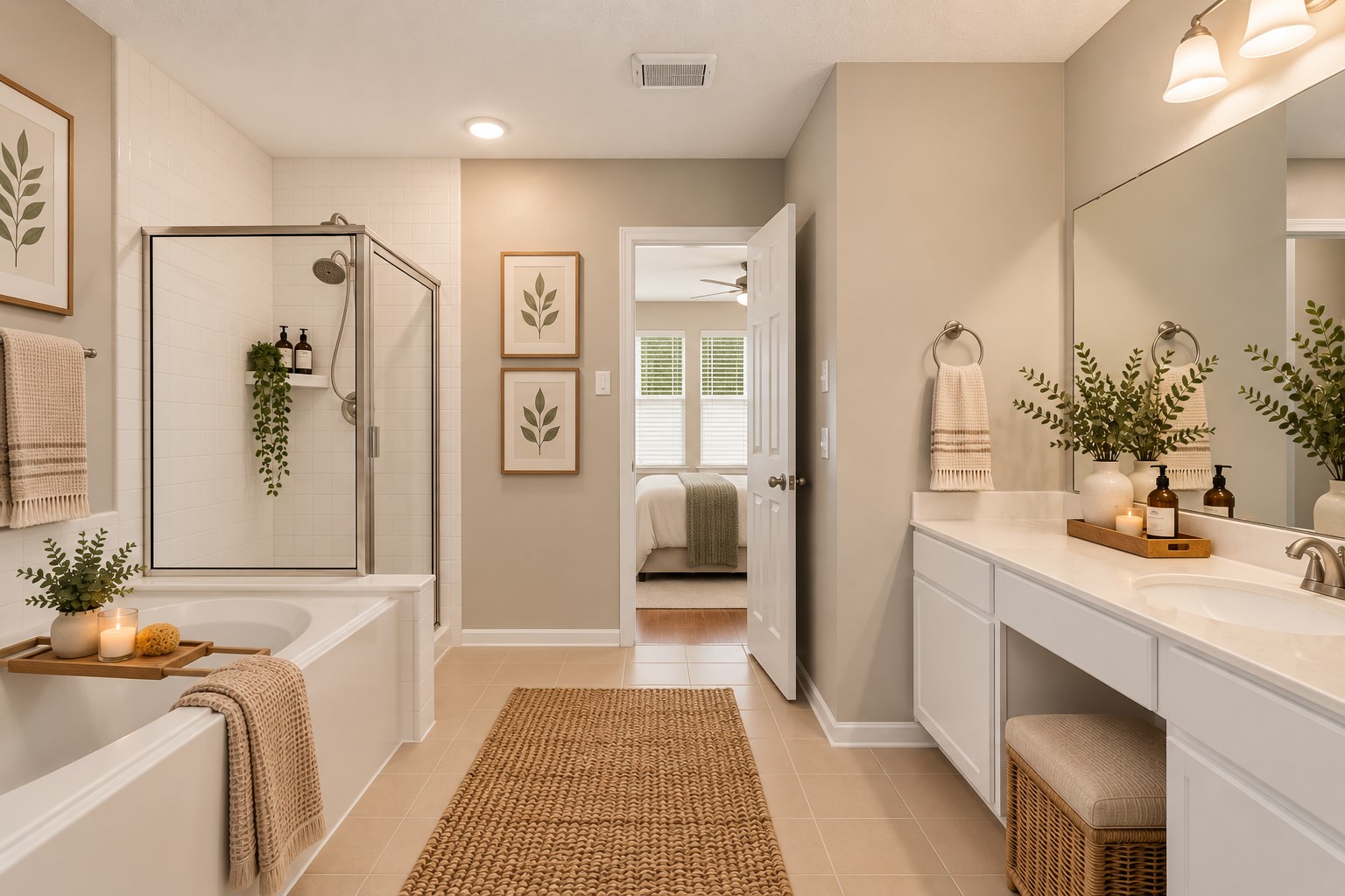 Primary en-suite bath