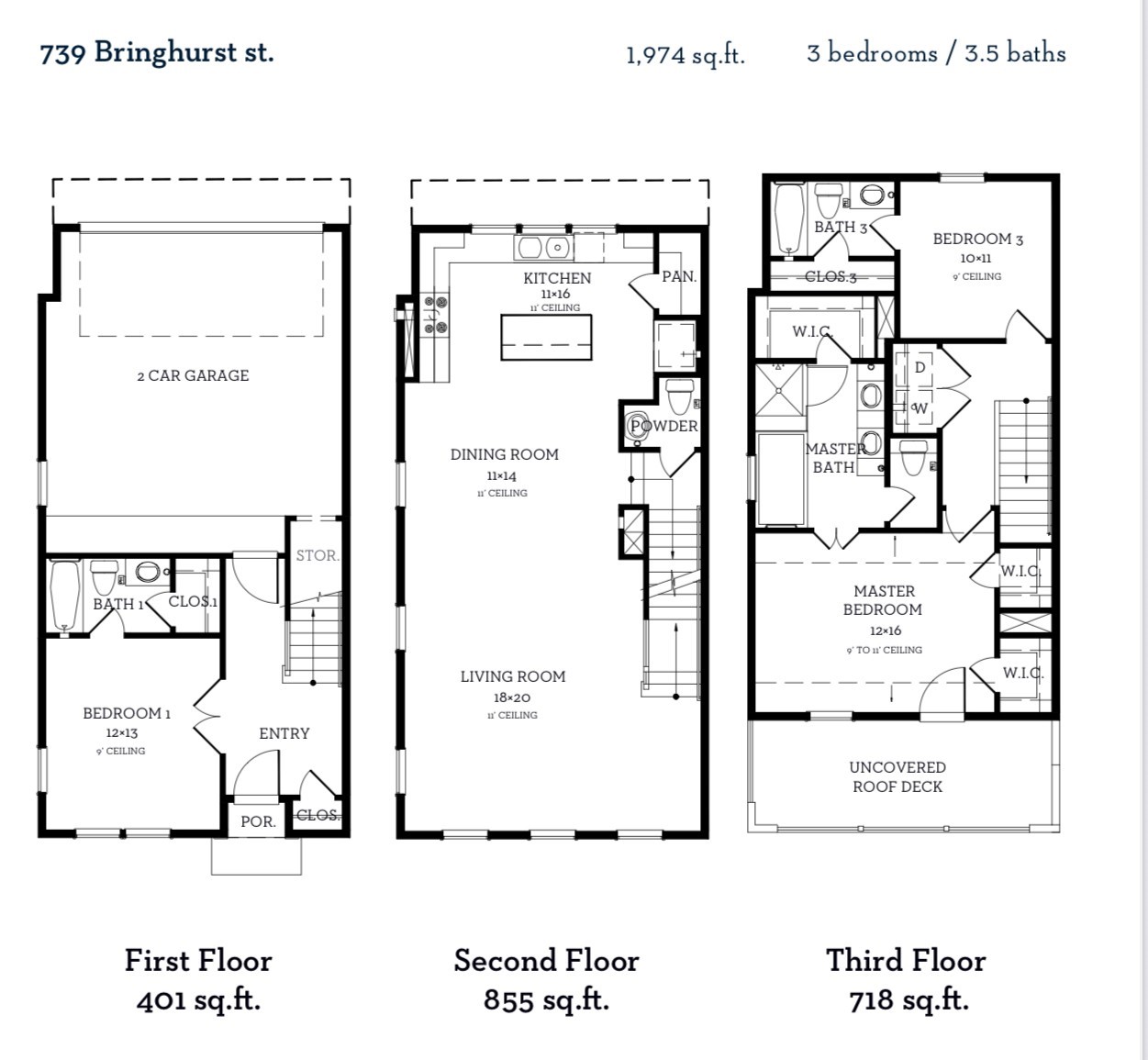 Floor plan for 739 Bringhurst Street