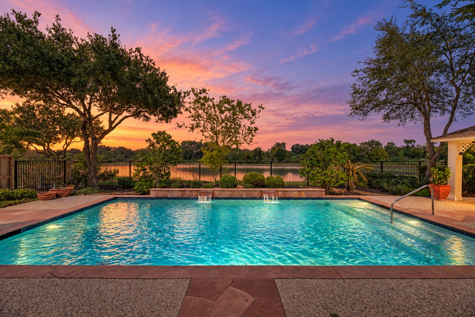 Amazing view and sunsets from the backyard! *Virtually landscaped*