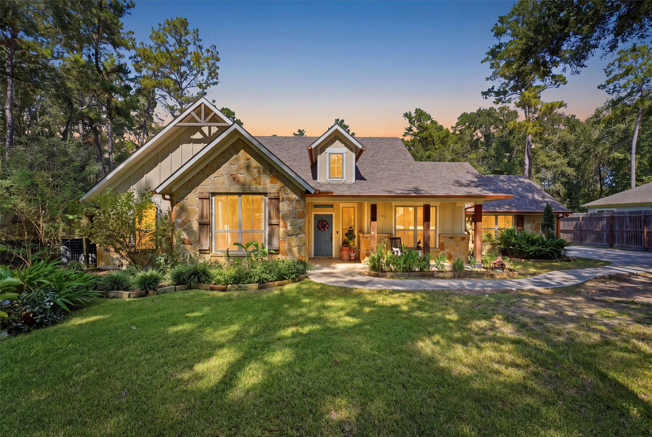 Information from Riverwalk website: Riverwalk is a deed-restricted acreage community in Porter, Texas. Lot sizes range from 1-5 acres with more than 1100 lots. Amenities include a 66-acre lake and canal system, lake park with pavilions and playground, boat ramp (small electric motor only), 2 docks, and a community reserve, which provides a walking trail and green space. Riverwalk is horse-friendly, allowing up to two horses per acre. Ducks, geese, herons, occasional bald eagles, and other birds are a pleasu