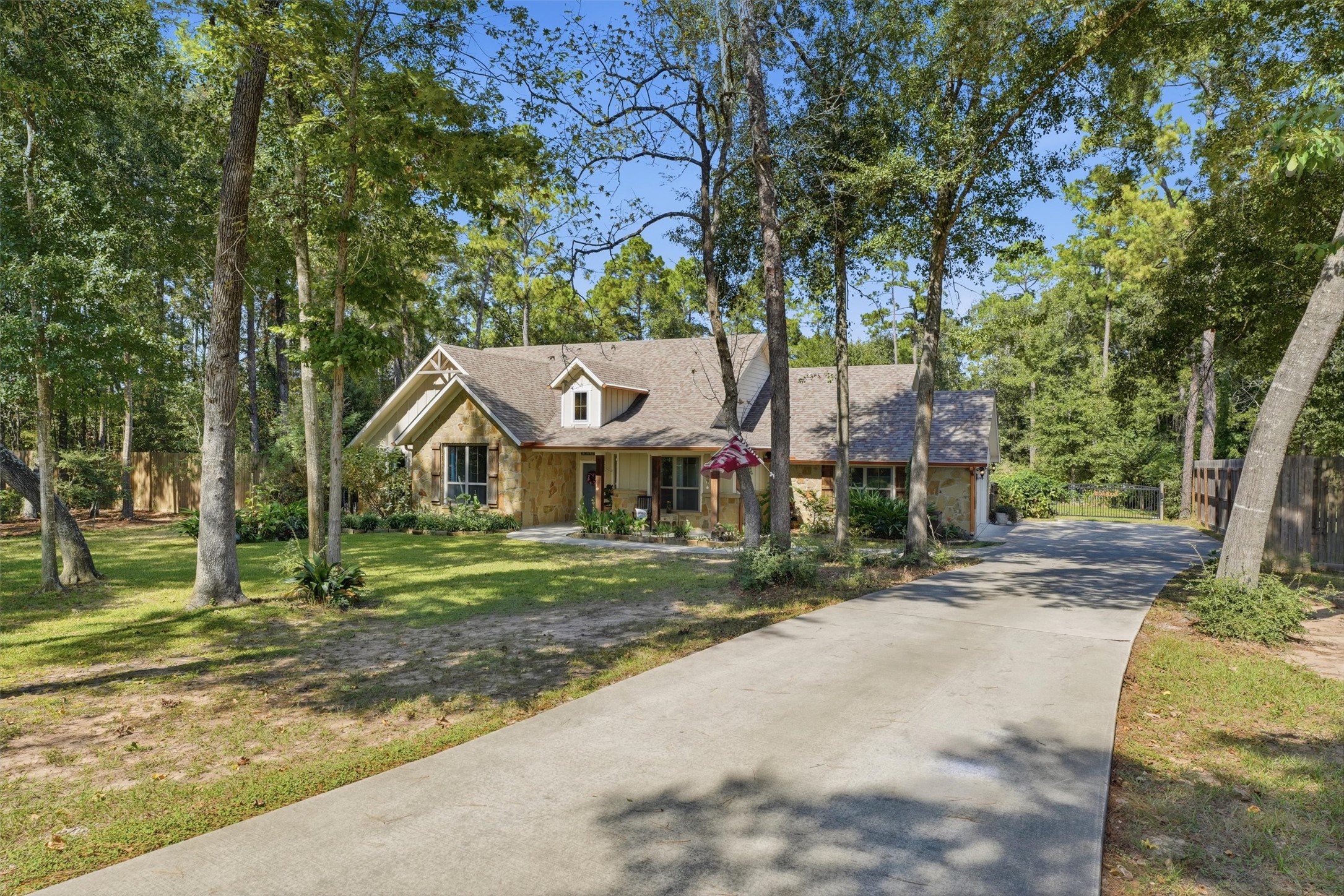 This gorgeous country home on one acre has a large driveway with a 30 amp RV plug. This gorgeous country home on one acre has a large driveway with a 30 amp RV plug.