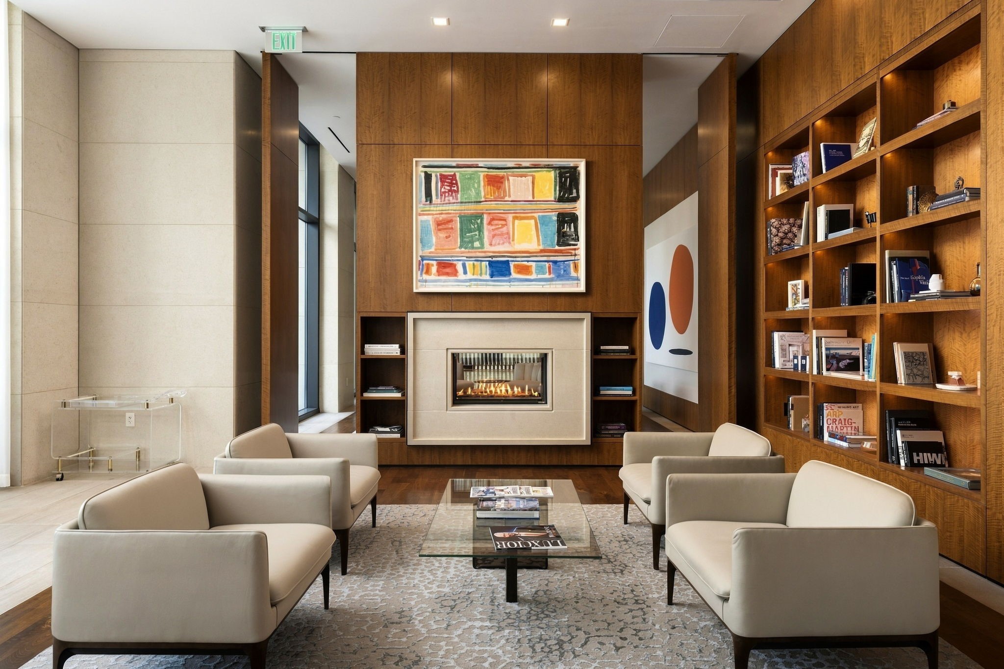 Lobby Library.