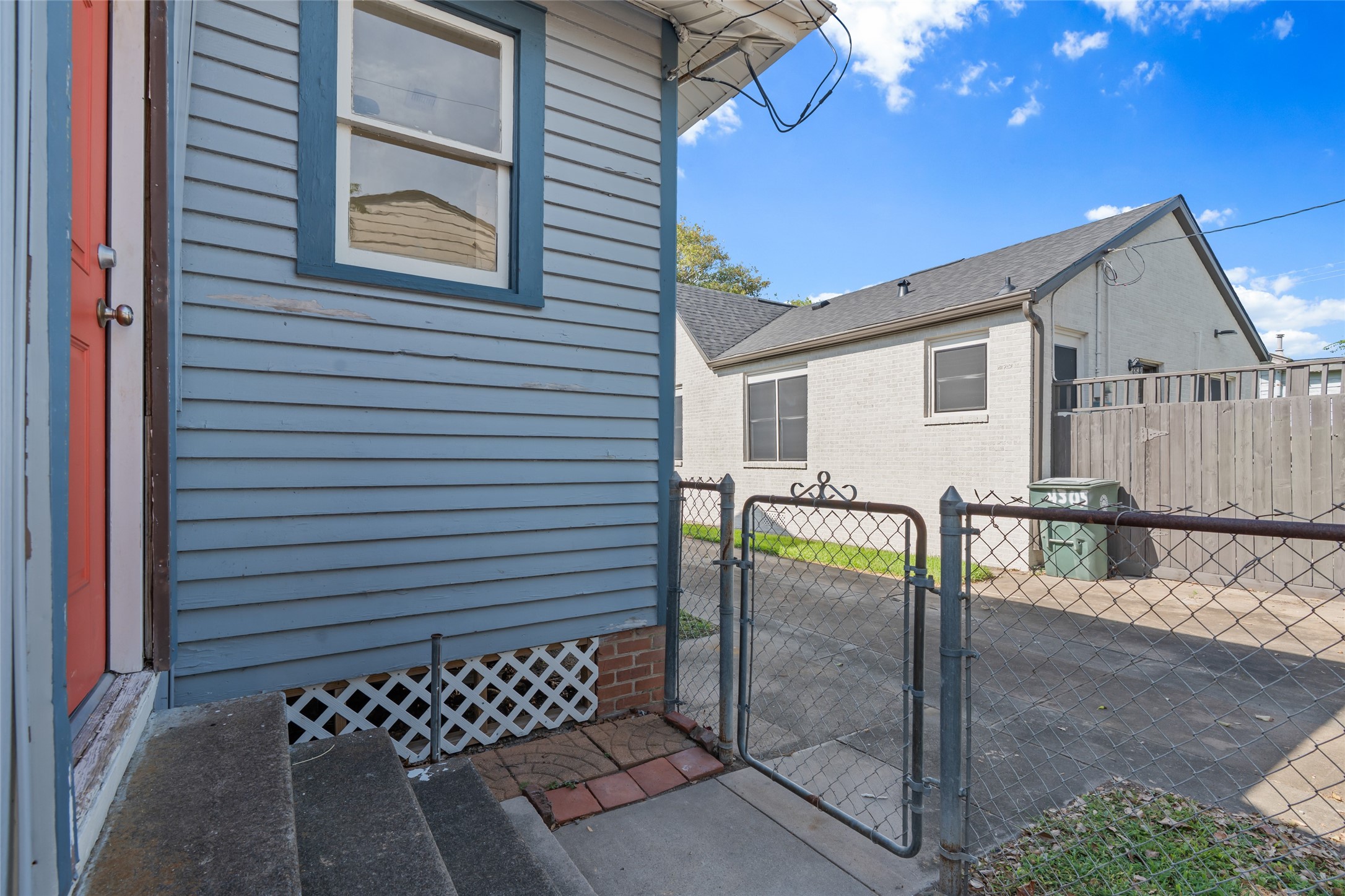Back Steps to Utility Room
