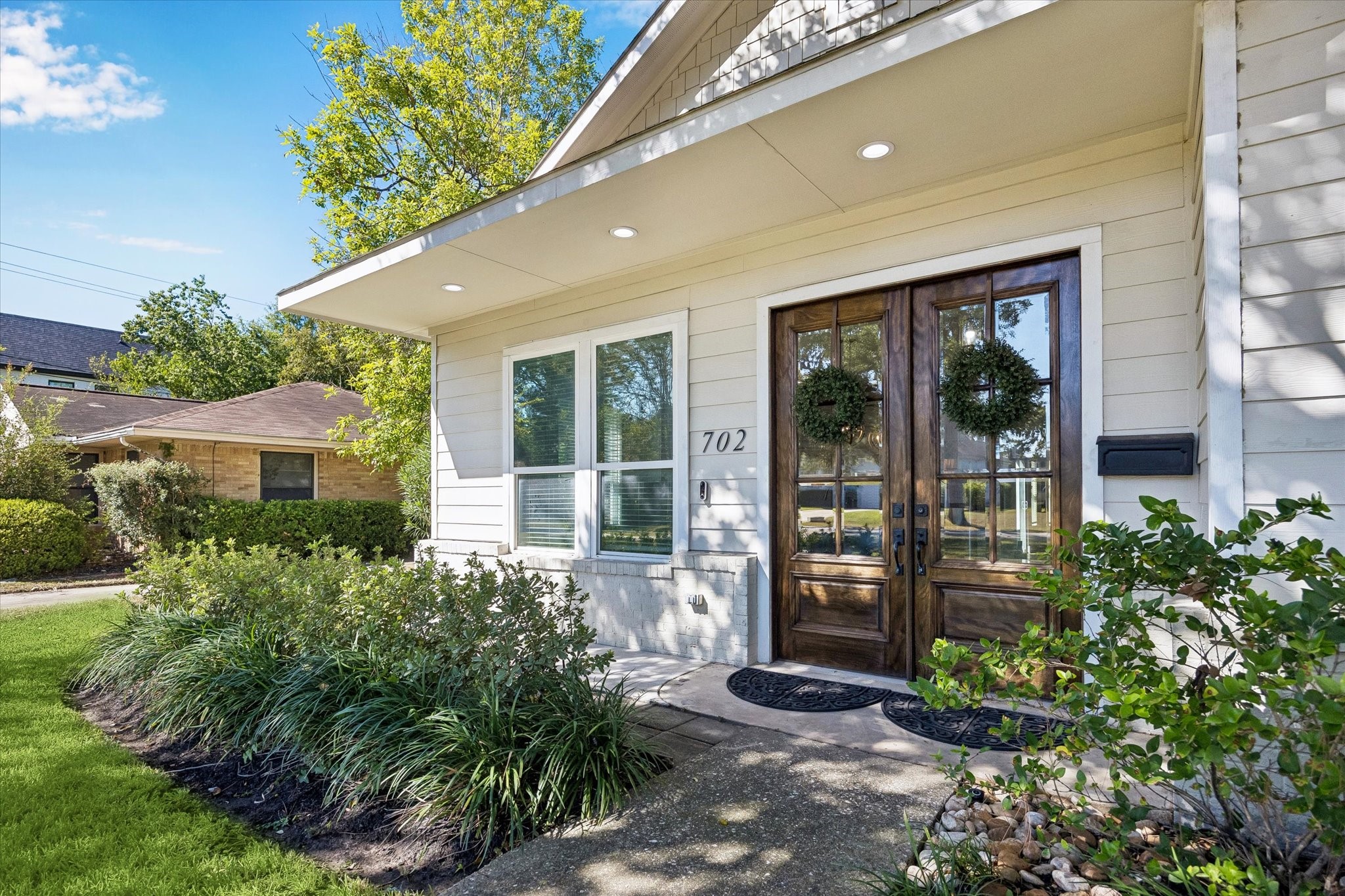 Behind these beautiful double doors, you'll find bright, open living spaces, a gorgeous island kitchen, four bedrooms including two primary suites and thoughtful updates throughout. Outside, a private patio, covered entertaining area, towering shade trees and lush green lawn offer plenty of room to relax and enjoy the outdoors. From lively gatherings with family and friends to quiet evenings at home, there's room to make memories that last a lifetime. Behind these beautiful double doors, you'll find bright, open living spaces, a gorgeous island kitchen, four bedrooms including two primary suites and thoughtful updates throughout. Outside, a private patio, covered entertaining area, towering shade trees and lush green lawn offer plenty of room to relax and enjoy the outdoors. From lively gatherings with family and friends to quiet evenings at home, there's room to make memories that last a lifetime.