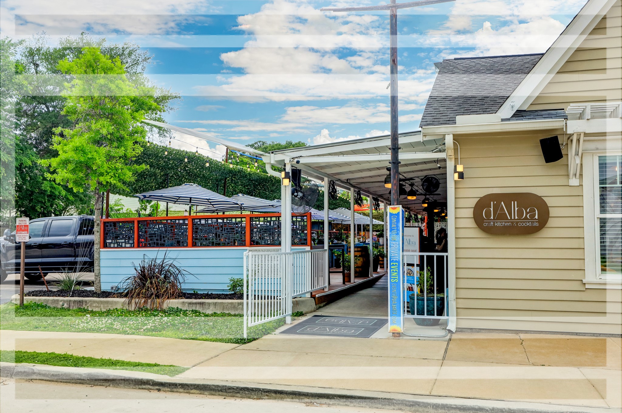 Have dinner at D'Alba, a Local Treasure, Just Around the Corner and also in walking distance!