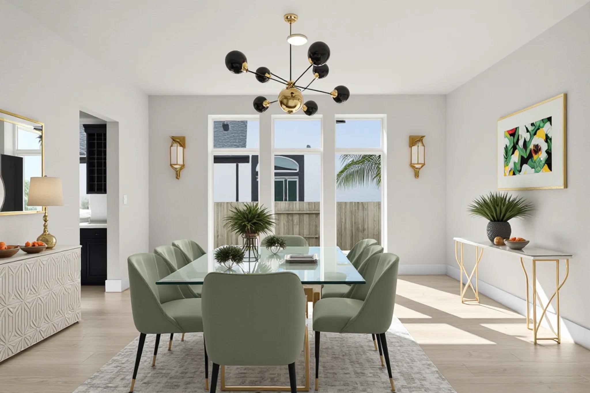 Virtually Staged Dining Room