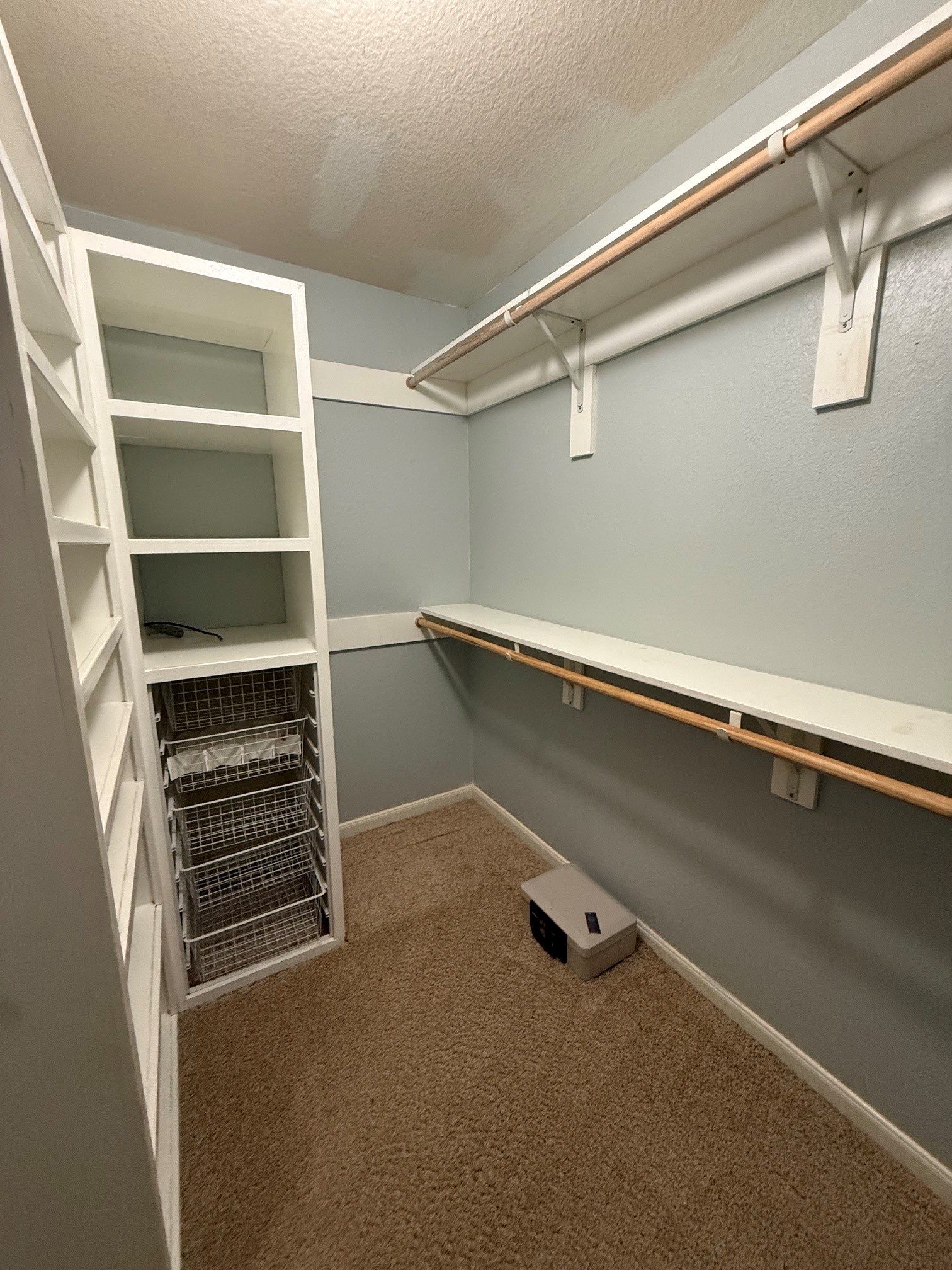 Master Bedroom walk-in closet and built-ins. shelving. Master Bedroom walk-in closet and built-ins. shelving.