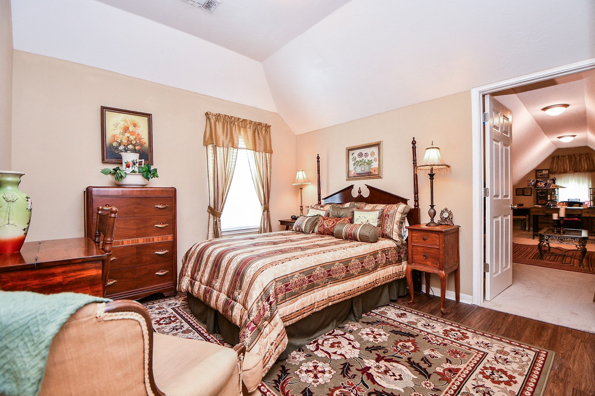 Make room for more than just a bed! This spacious secondary bedroom offers flexibility for a reading nook, desk or comfortable sitting area, with luxury vinyl flooring that adds both style and everyday practicality.