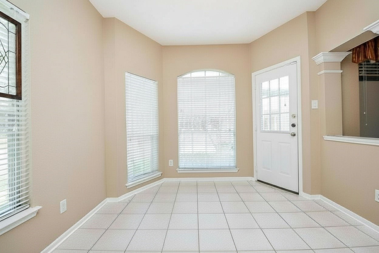 *Room shown without furnishings*