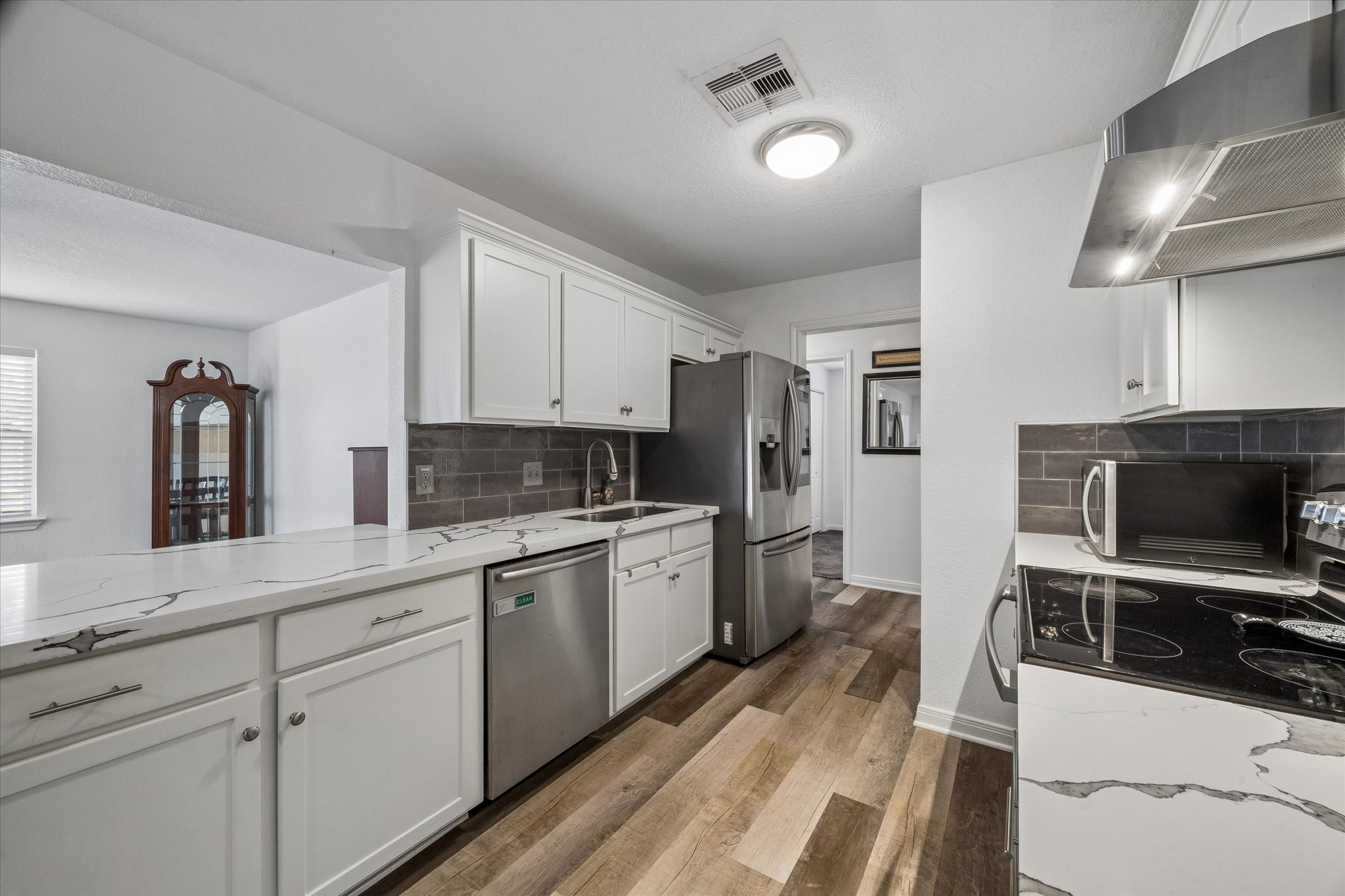 Refrigerator included.