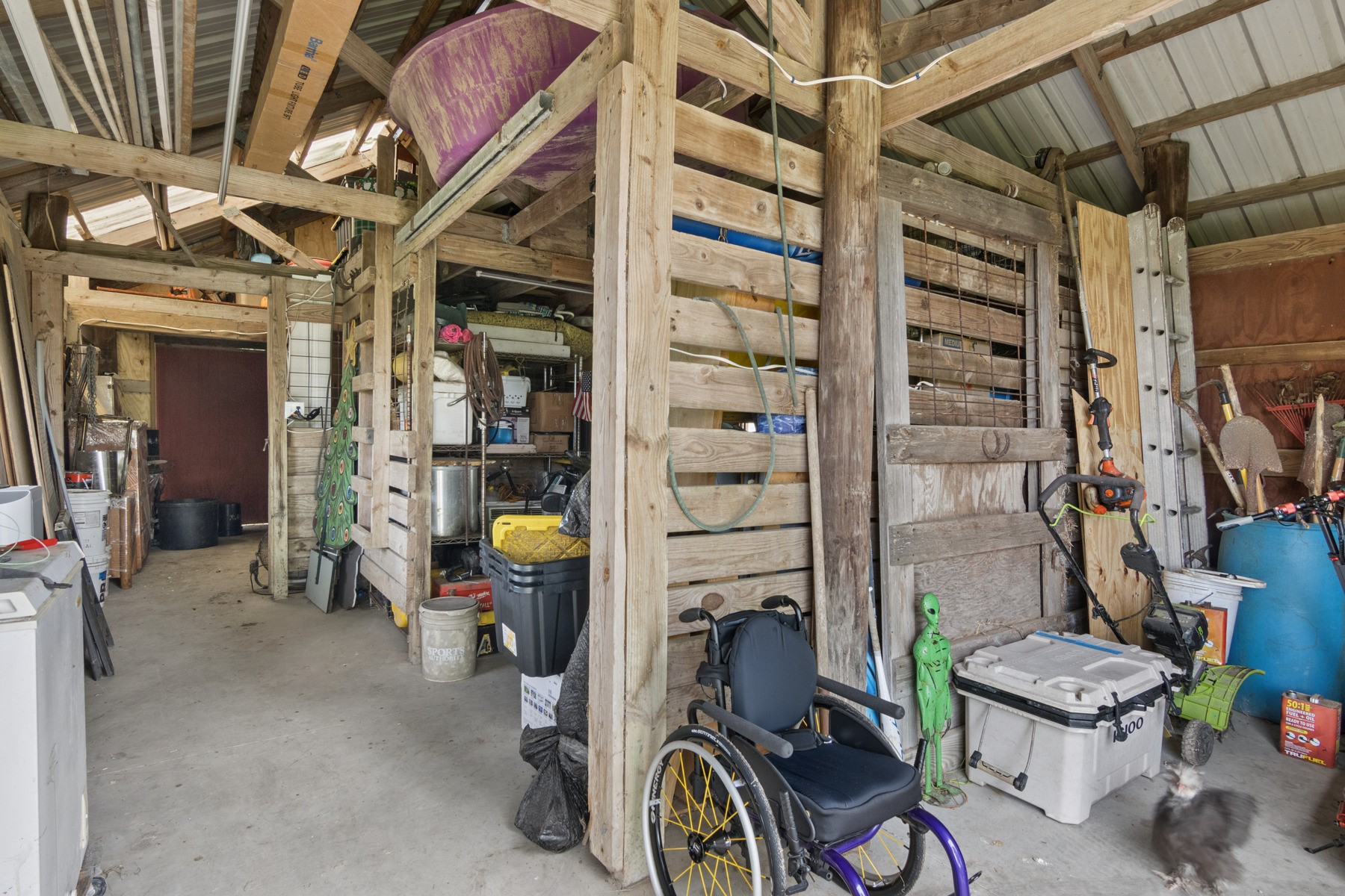 Inside of Barn
