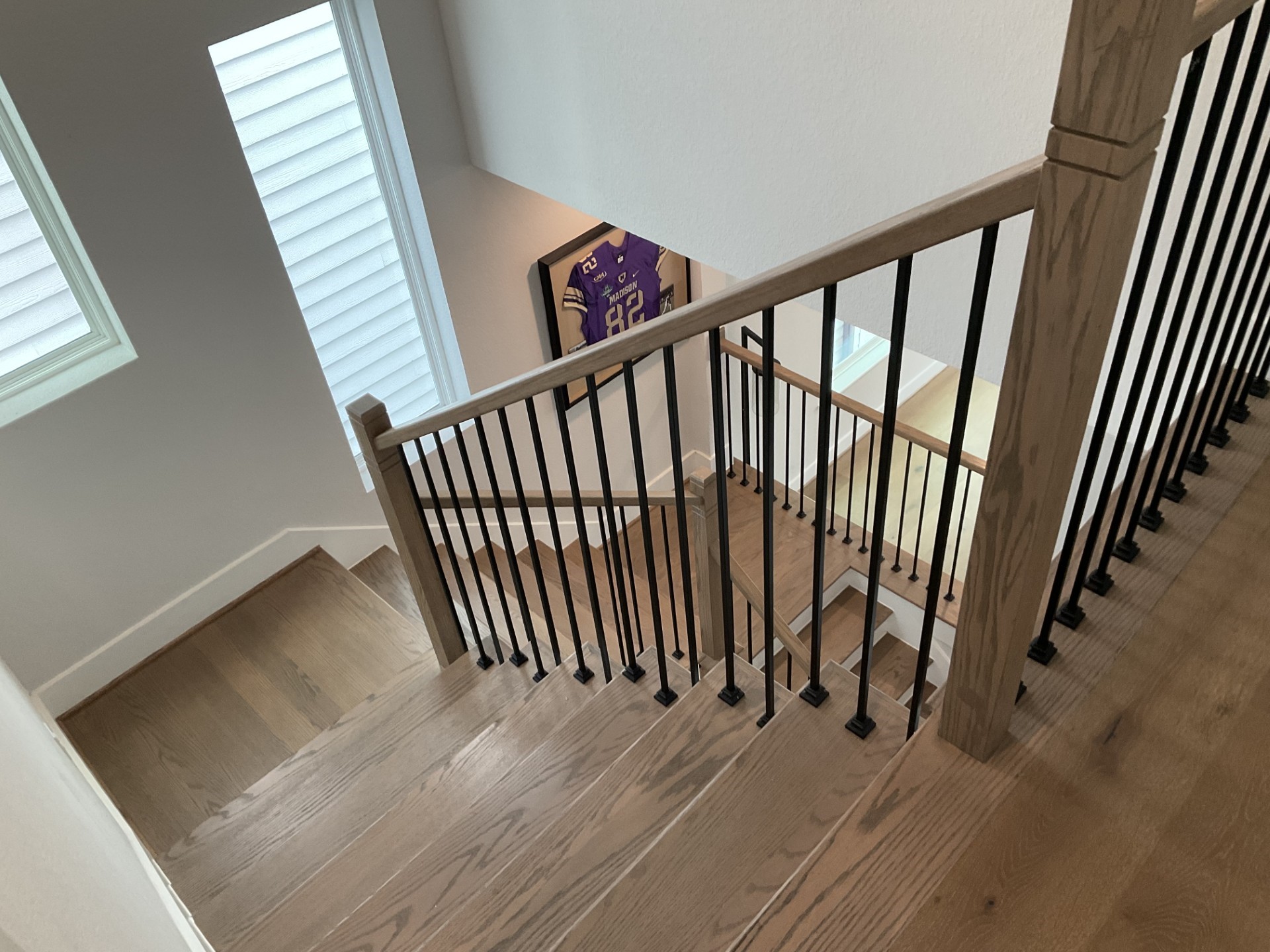 View looking down the stairs.