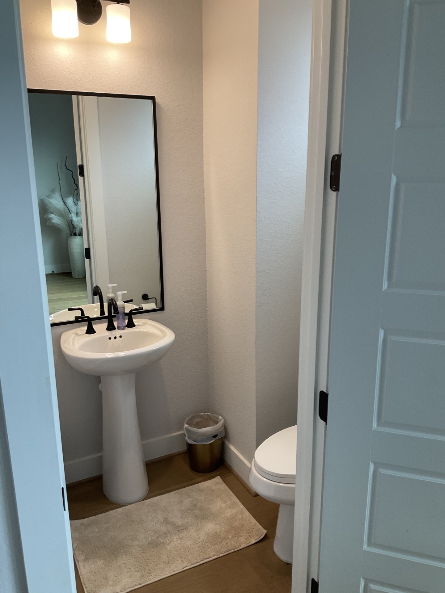 1/2 bath off the living area for guest.
