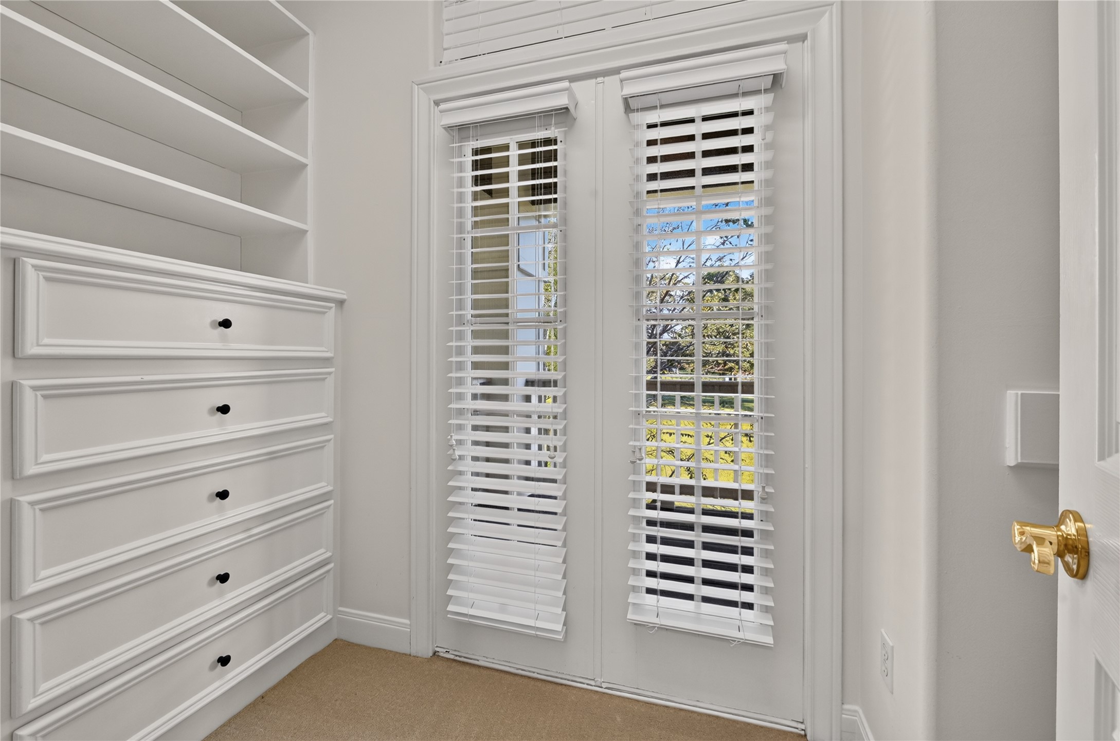 Built-in closets throughout.